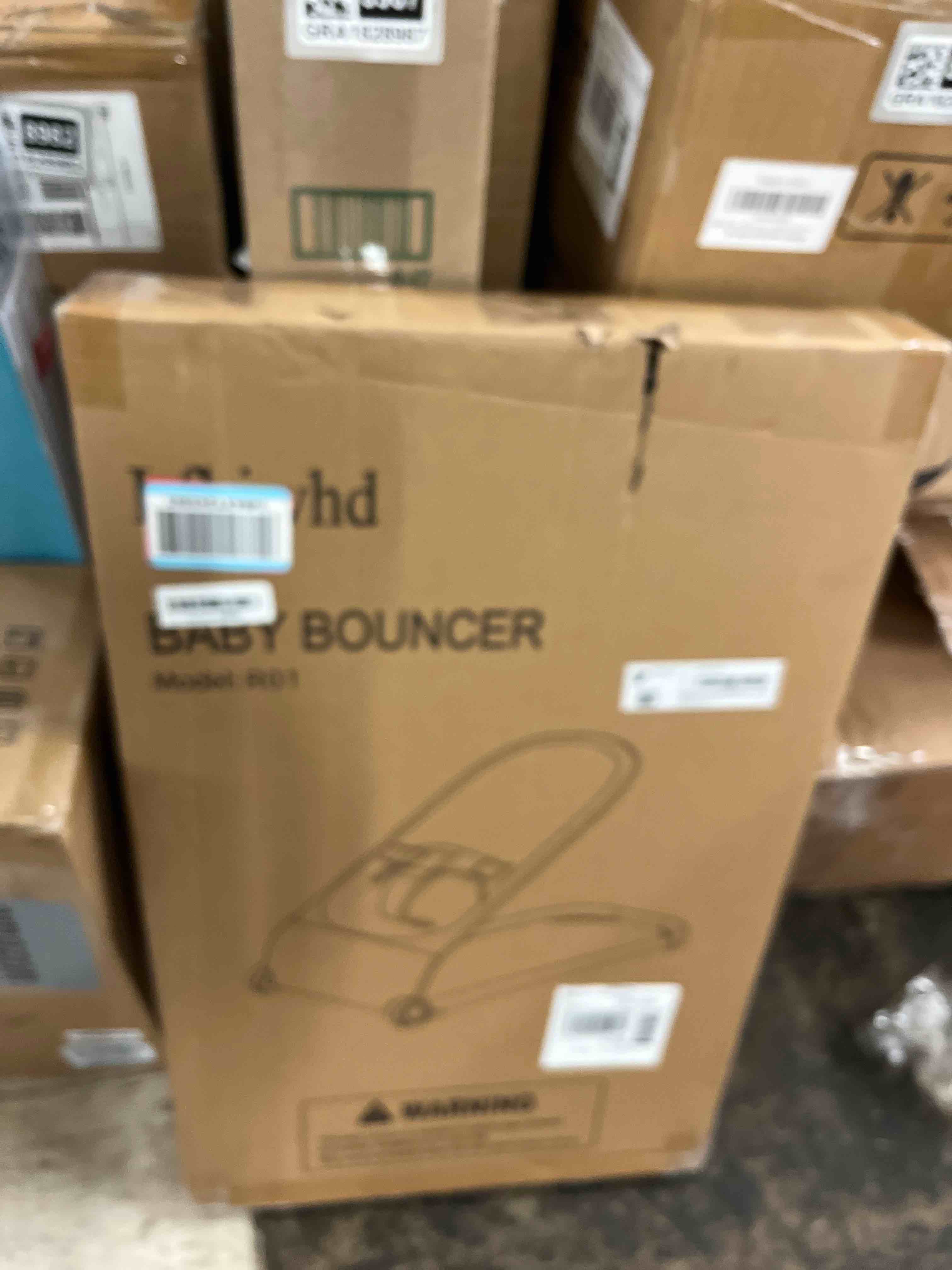 Condition photo showing New/Like New for Baby Bouncer,Baby Bouncer Seat,Portable Infant Bouncer with 3-Point Safety Harness,Ergonomic Bouncy seat, Newborn Bouncer for Babies 0-6 Months up to 20lbs (Apricot)