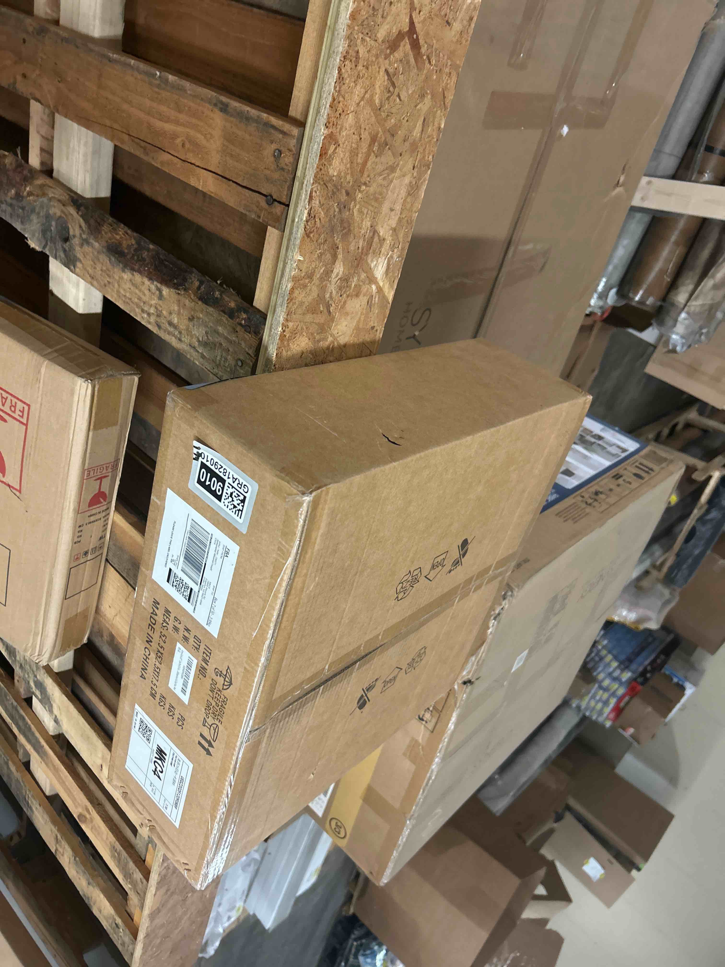 Condition photo showing New/Like New for 20'' Low Profile Ceiling Fans with Lights Modern Flush Mount Wood Ceiling Fan and Remote Dimmable LED