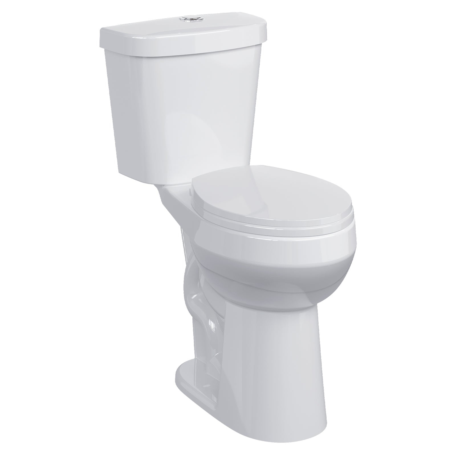 Condition photo showing New/Like New for Garvee 21" Round Two-Piece Toilet with Dual Flush and Soft Close Seat for Bathroom, White