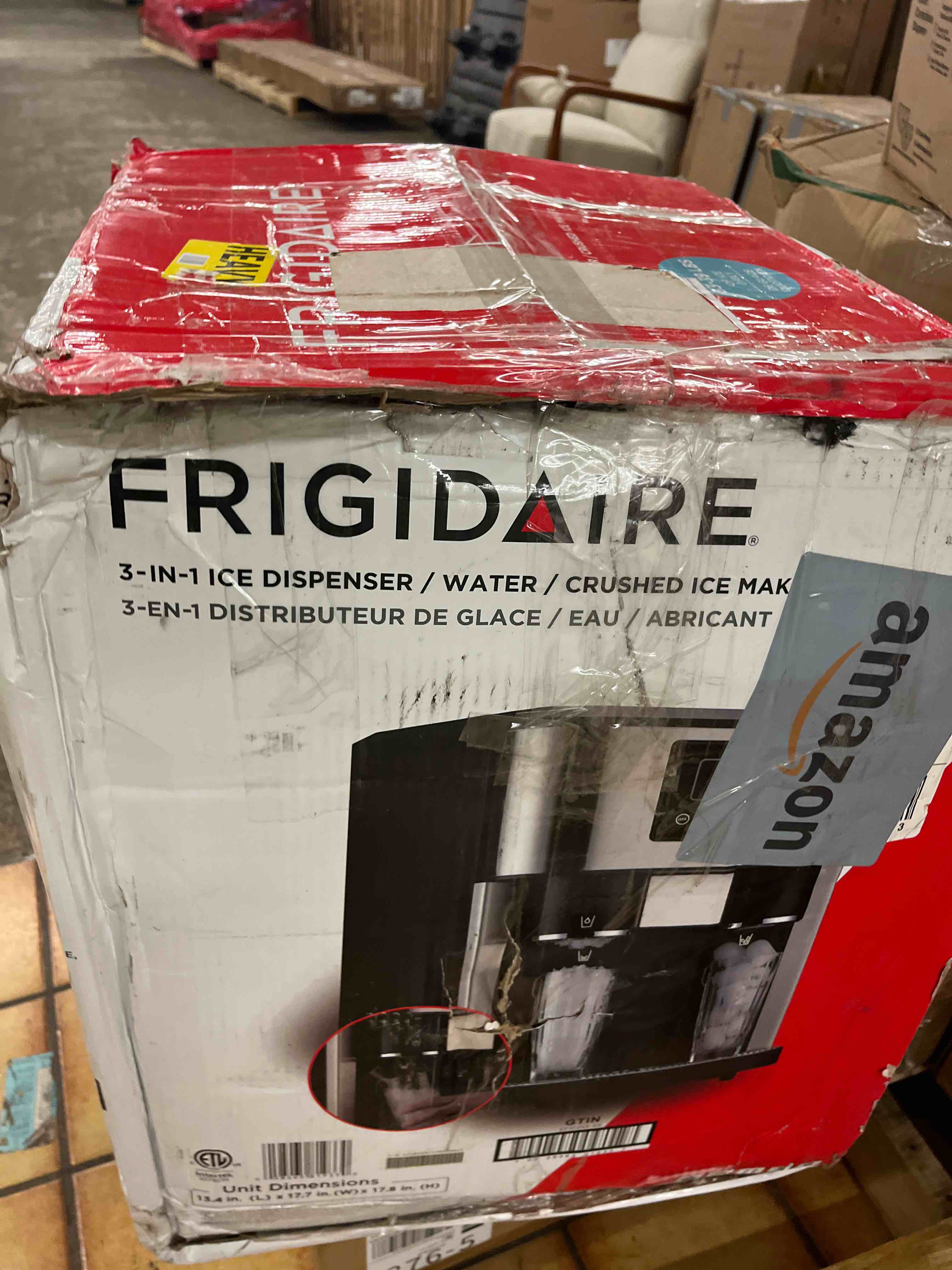 Condition photo showing Good Condition for Frigidaire 3-IN-1 Ice Dispenser/Water/Crushed Ice Maker