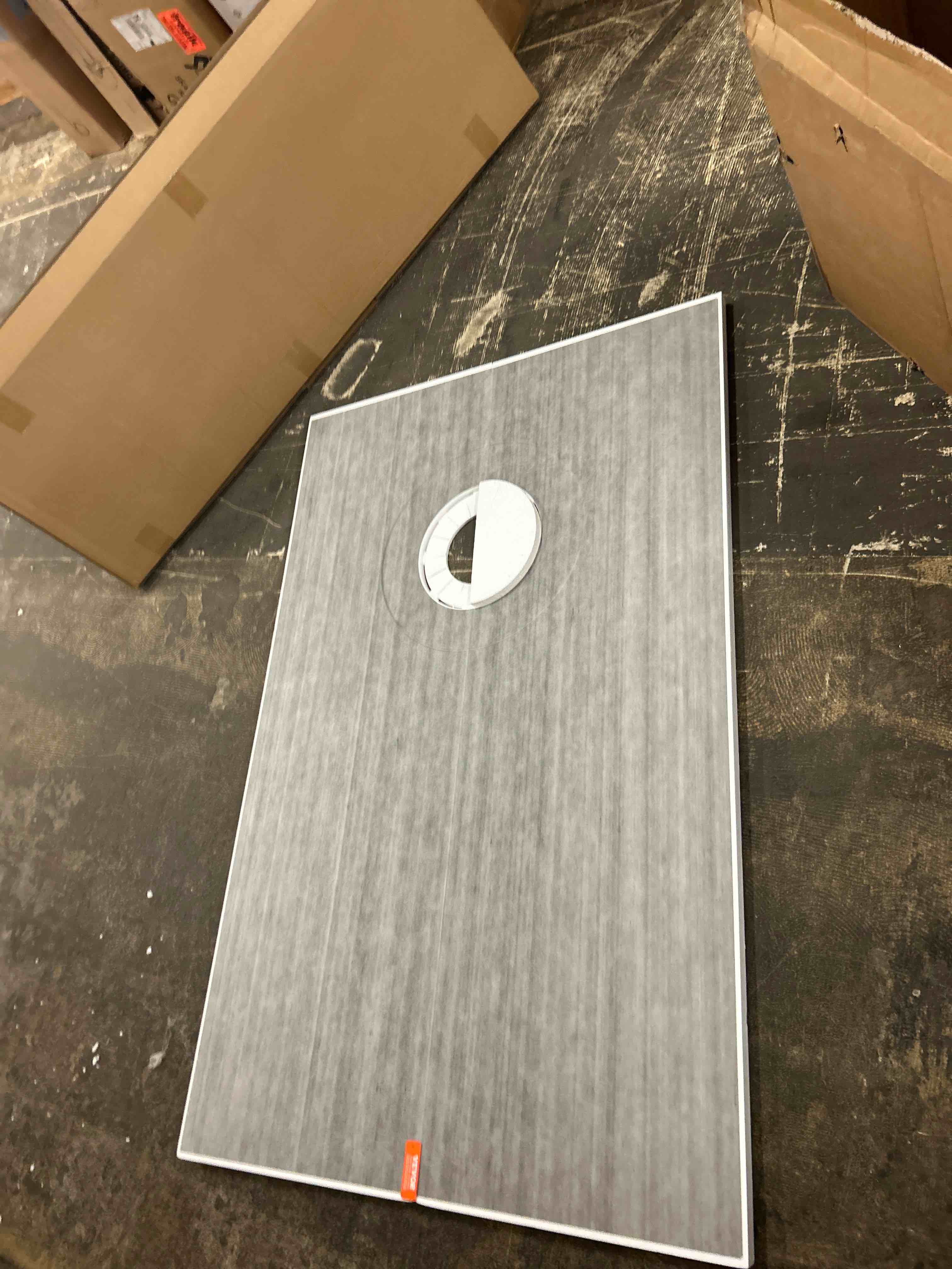 Condition photo showing New/Like New for VEVOR 38"x60" Shower Kit with Curb, Waterproofing Membrane Thickened Shower Base EPS Material, 6.3" Central Drain Easy to Cut with 2 Waterproof Cloths, Shower Pan Slope Sticks Fit, for Bathroom