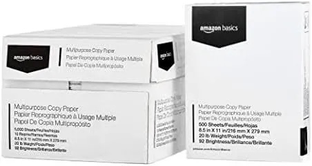 Condition photo showing New/Like New for Amazon Basics Multipurpose Copy Printer Paper, 8.5" x 11", 20 lb, 10 Reams, 5000 Sheets, 92 Bright, White