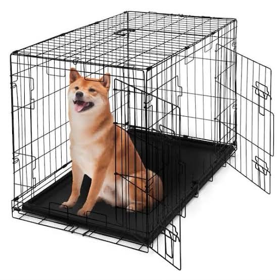 48"/42"/36"/30"/24" Pet Kennel Cat Dog Folding Crate Wire Metal Cage W/divider