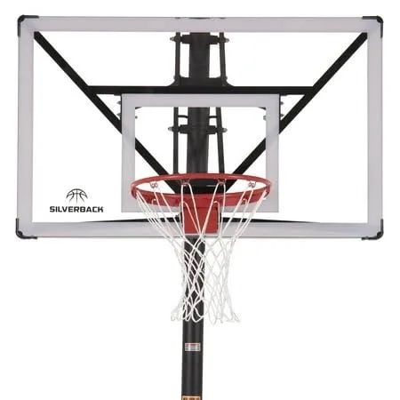 Condition photo showing New/Like New for silverback nxt 54" in-ground basketball hoop with adjustable-height backboard and quickplay design , black (b07f9y8hy6)