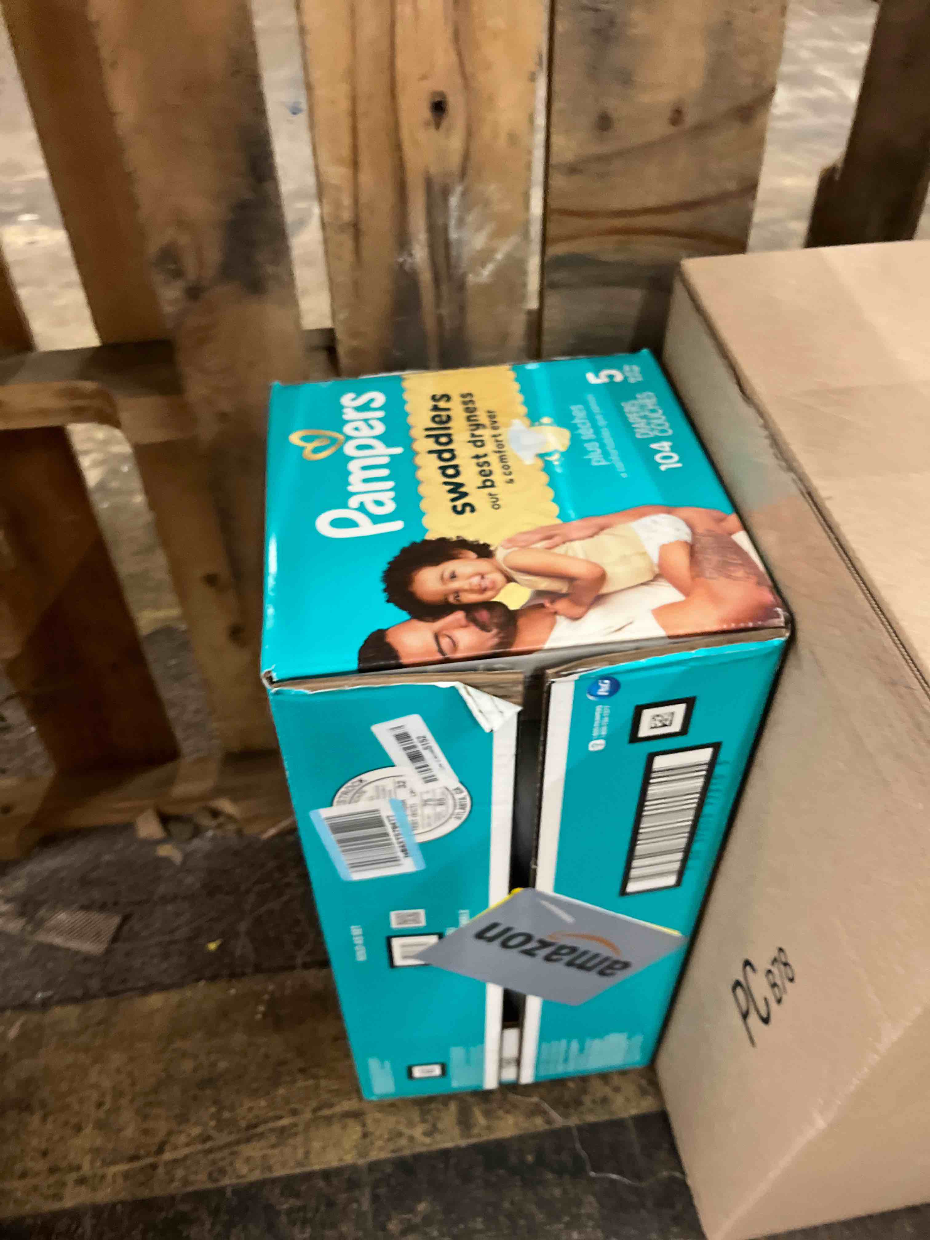 Condition photo showing New/Like New for pampers swaddlers sensitive disposable diapers - size 5 - 104ct