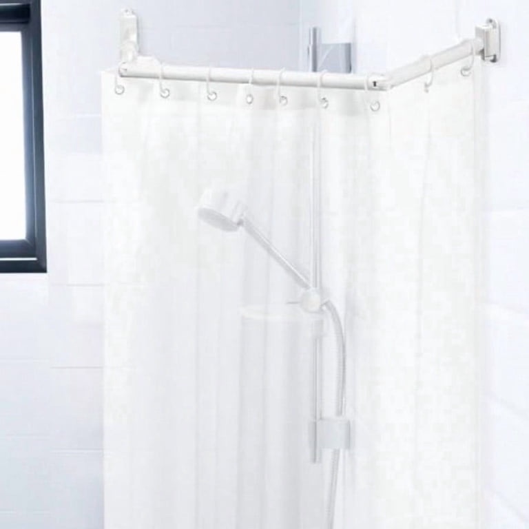 wenqik rv shower curtain rod for bathroom, hinged design for 35-42 inch aluminum extend-a-shower shower rod for rv, bathroom, bedroom, fitting room, need to drill