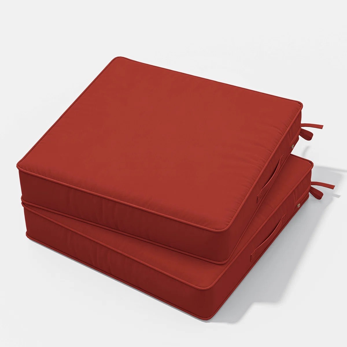 outdoor chair seat cushions?water-resistant patio chair cushions with handle and non-slip bottom (set of 2)