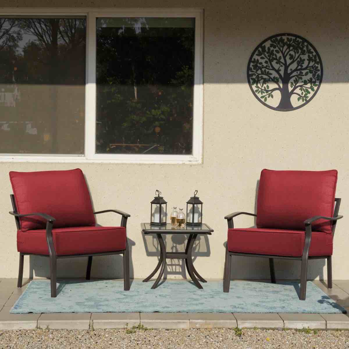 meridian outdoor deep seating cushion set - comfortable, durable, weather-resistant design