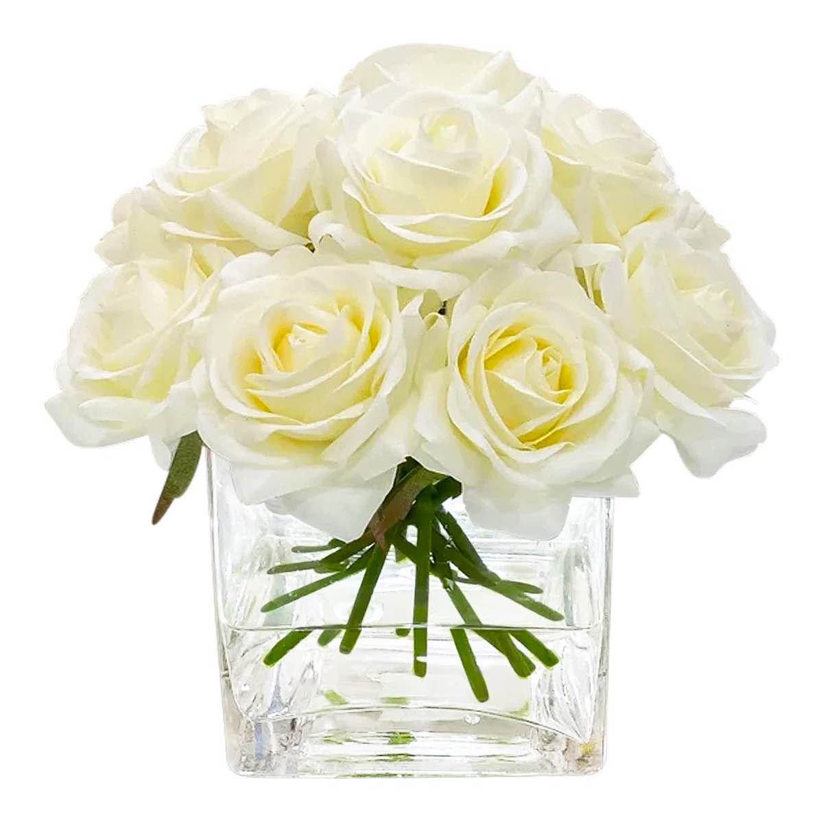 Condition photo showing New/Like New for rose arrangement in vase