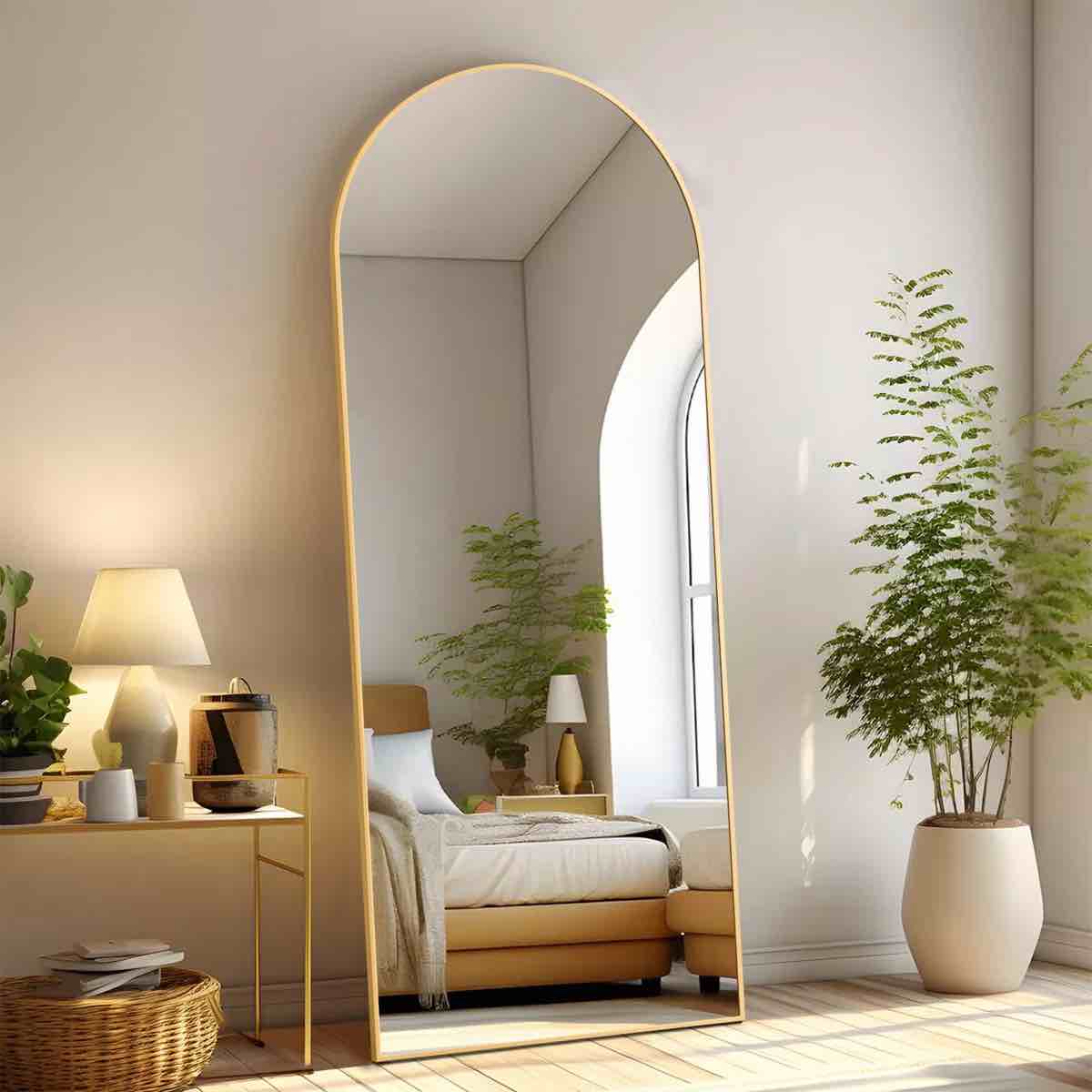 arched metal oversized full length mirrors wall mirrors with stand