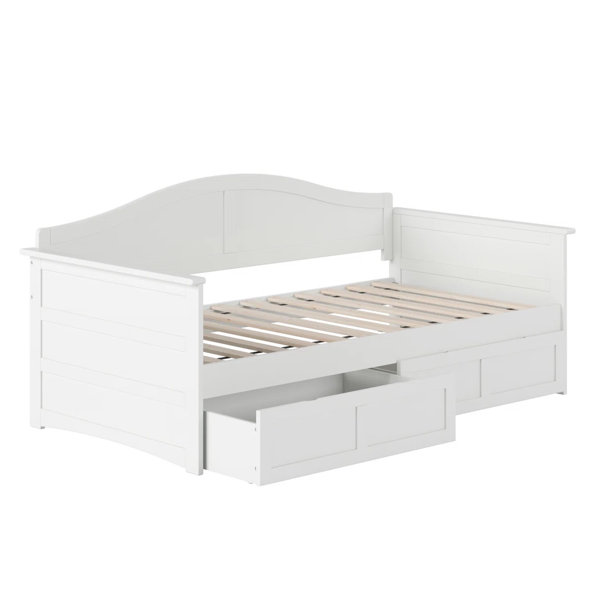 Condition photo showing New/Like New for twin/full anakaren solid wood twin daybed with storage drawers