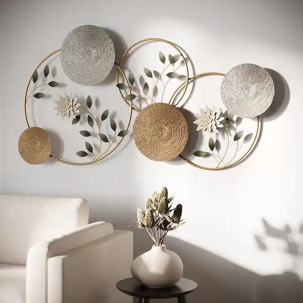  Tanora Metal Rattan Wall Décor Set