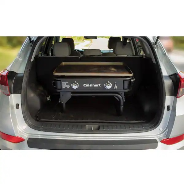 Condition photo showing New/Like New for cuisinart 28 in. 2-burner propane/gas griddle- black