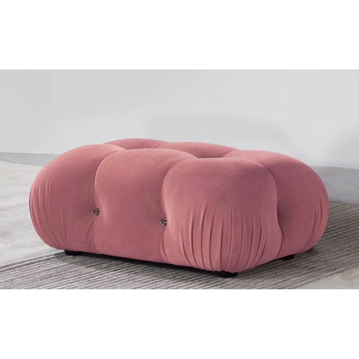 Condition photo showing New/Like New for marcel bubble modular modern cocktail ottoman pink