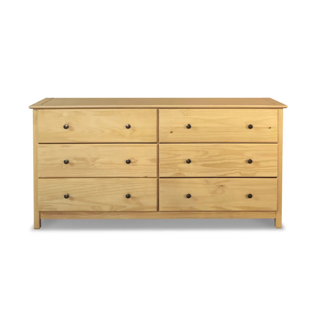 Condition photo showing New/Like New for grain wood shaker solid wood 6-drawer dresser 31.25 x 59 x 19.25