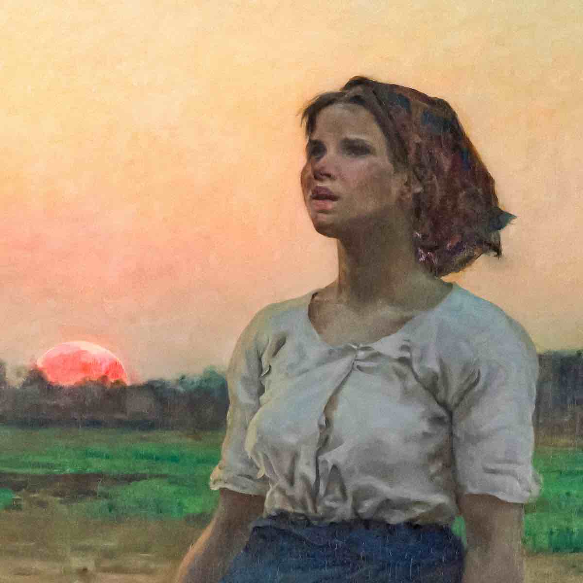 Condition photo showing New/Like New for design toscano the song of the lark, 1884 framed print on canvas 37.25 in. x 30.25 in.