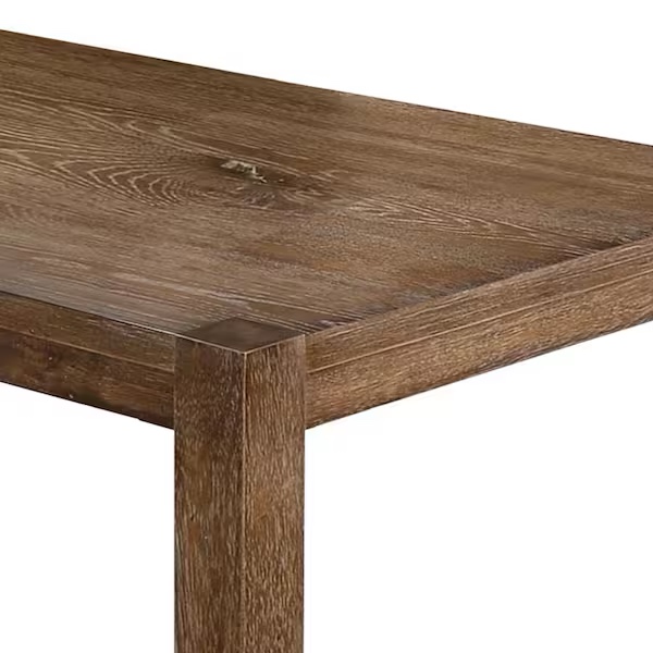 Condition photo showing New/Like New for janet antique natural oak rectangular dining bench (47.5 in. d x 18 in. h)
