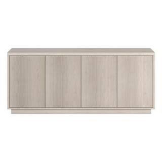 Condition photo showing New/Like New for hanson rectangular fluted tv stand for tv's up to 65" in alder white