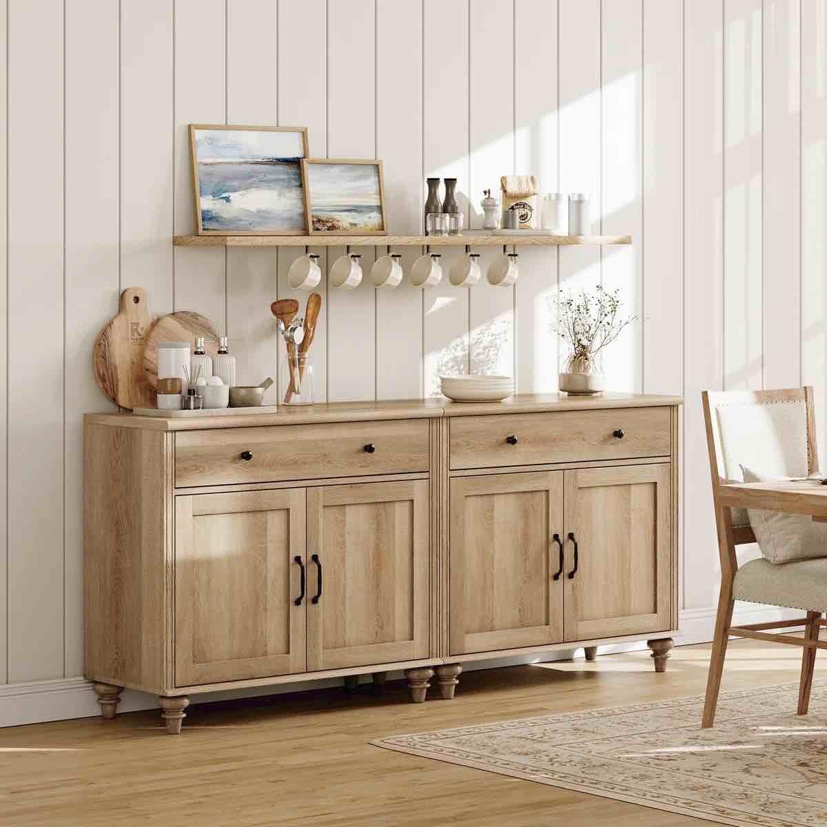 Condition photo showing New/Like New for scarlett  2 drawer buffet table