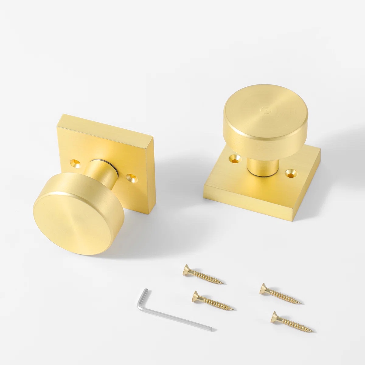 Condition photo showing New/Like New for modern grace series double dummy door knobs