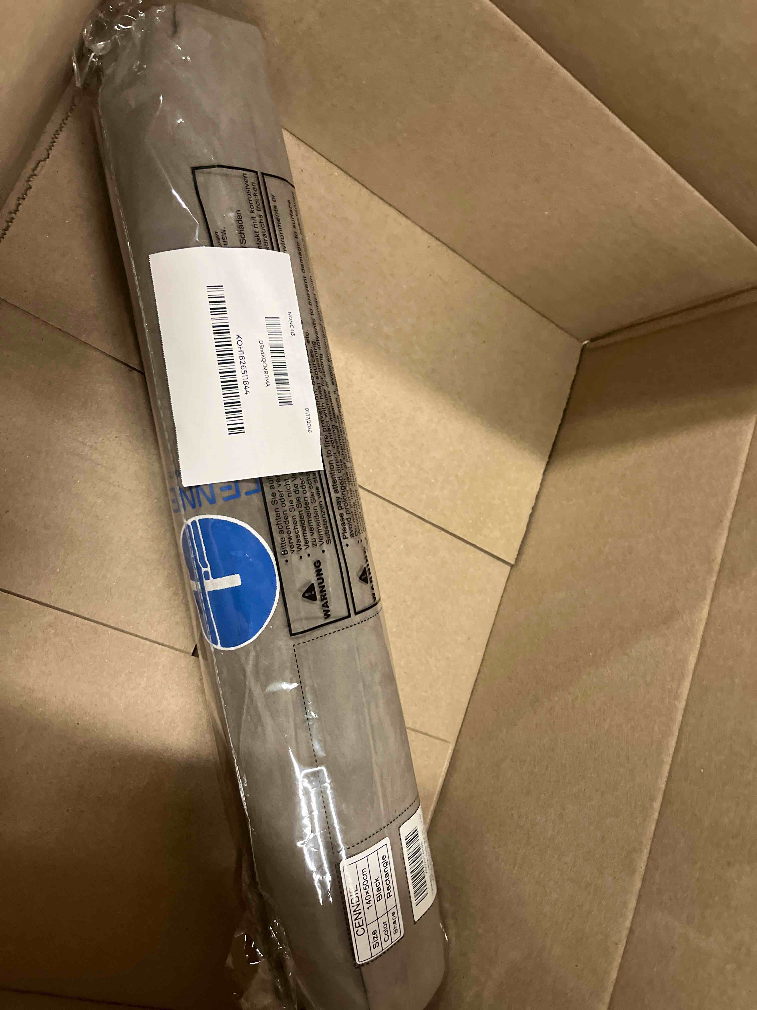 Condition photo showing New/Like New for CENNBIE Leather Desk Mat,55" x 19.6" Extra Large Desk Pad Blotter Protector, Extended Non-Slip Mouse Pad, Waterproof PU Leather Desk Mat on top of desks Large for Office and Home (Black)