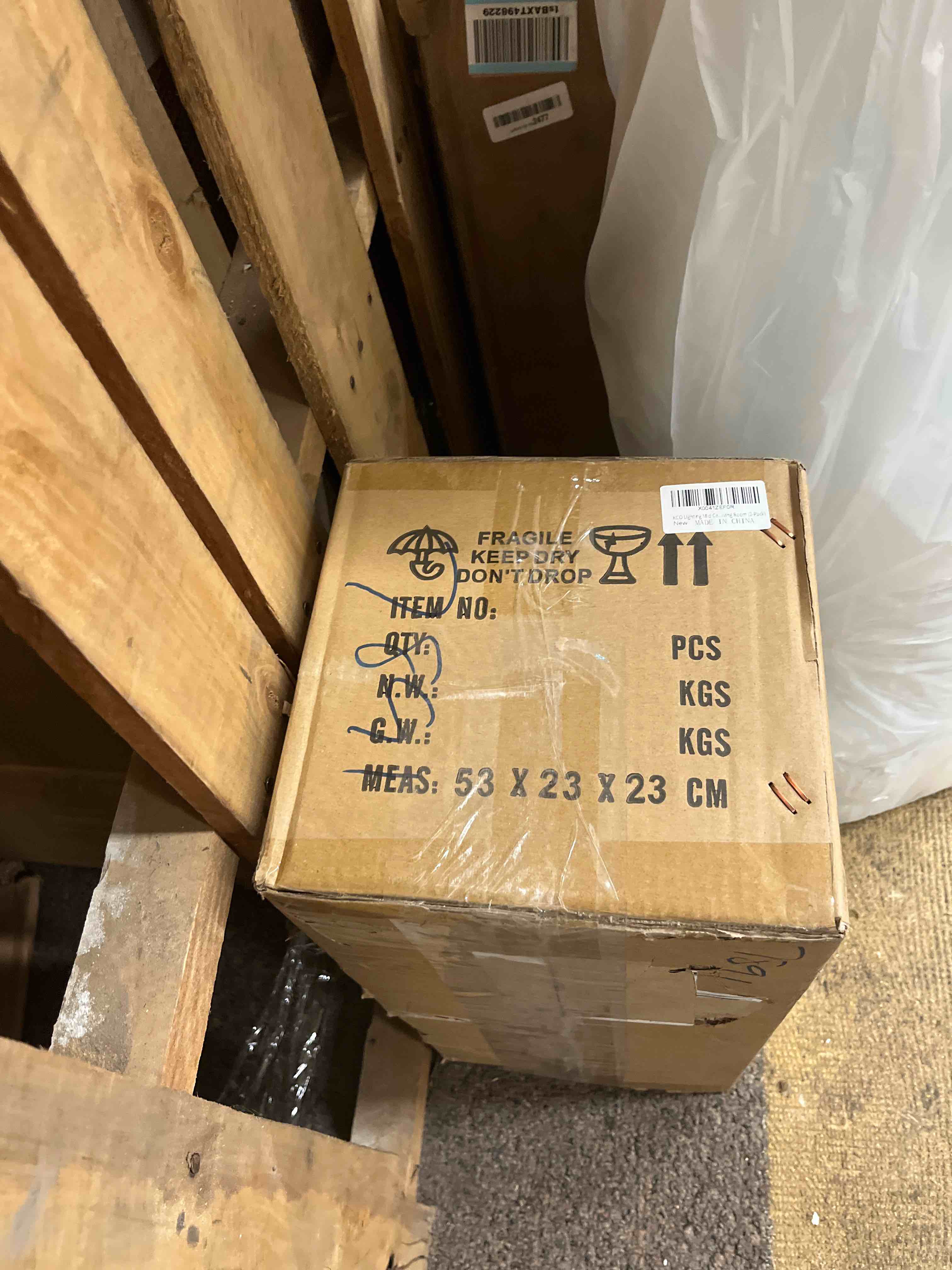 Condition photo showing New/Like New for KCO Lighting Mid Century Modern Gold White Pendant Light Milk Glass Globe Pendant Lights Kitchen Island Antique Brass Pendant Light Vintage Hanging Light Fixture for Dining Room Living Room (2-Pack)