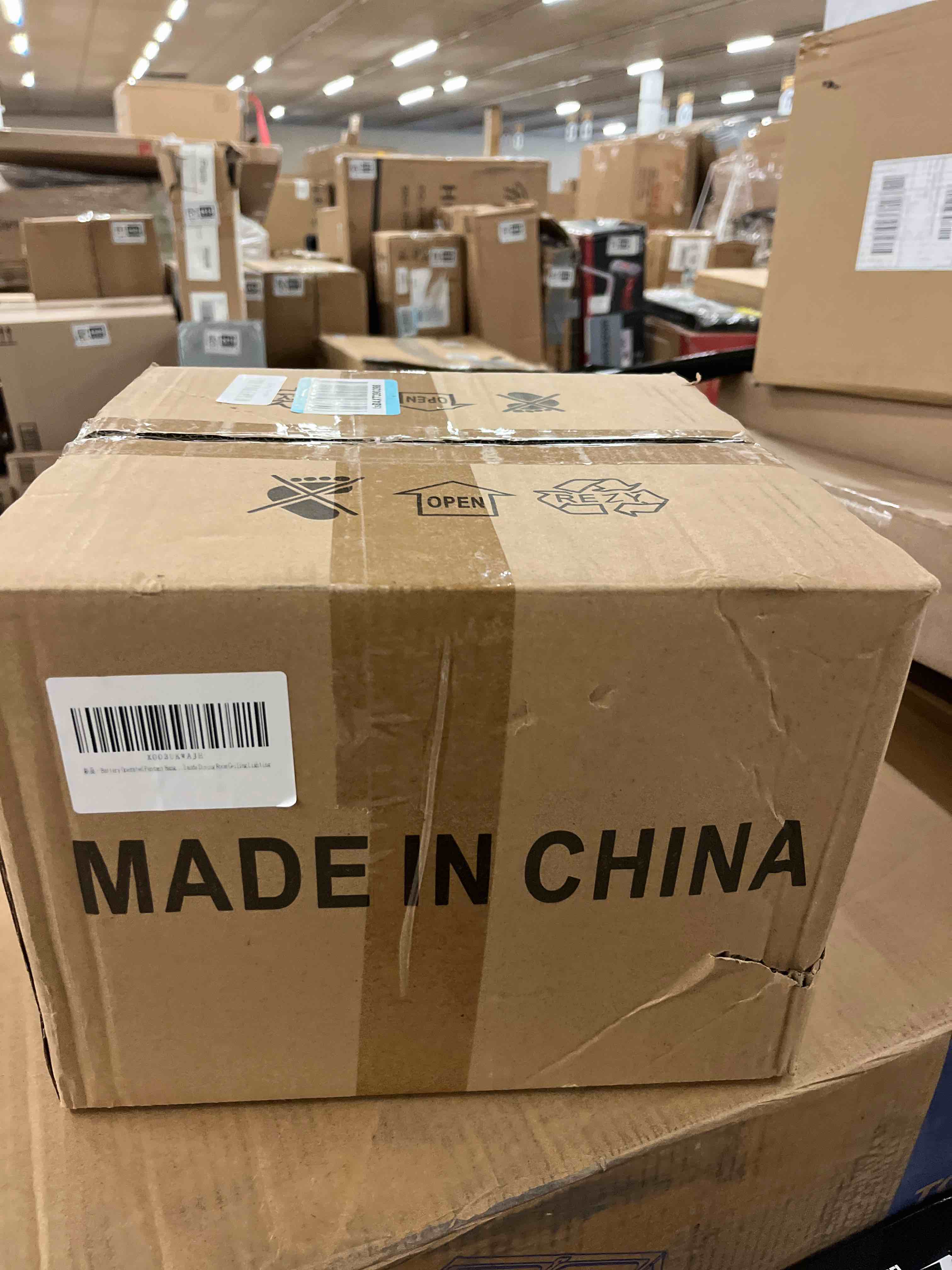 Condition photo showing New/Like New for Battery Operated Pendant Light with Remote,Battery Hanging Light Rattan Woven Chandelier No Wiring Needed,Rechargeable Light Bulb 50+Hours Continue Use,Perfect for Kitchen Islands Ceiling Lighting