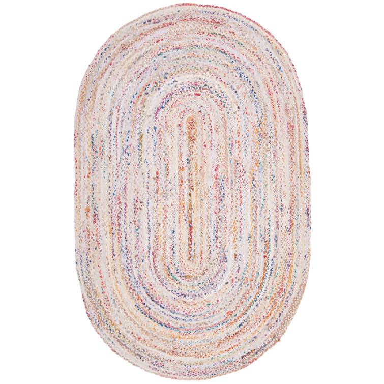 Condition photo showing New/Like New for Hurst Hand Woven Cotton Abstract Rug (3 x 5 Circle)