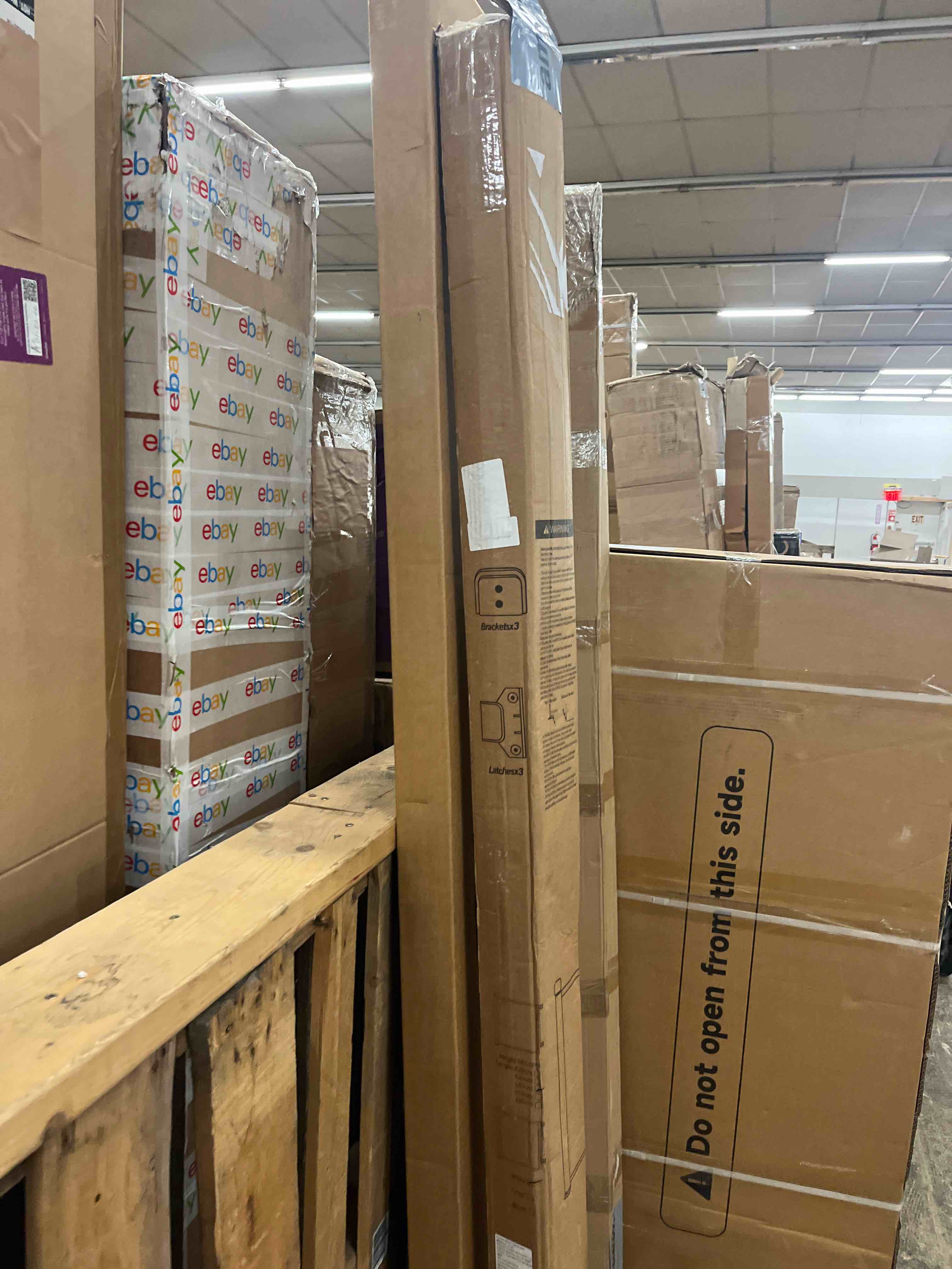 Condition photo showing New/Like New for Retractable Baby Gate,Mesh Baby Extra Wide Gate,Extra Long Dog Gate,33" Tall,Large Extends up to 165" Wide,Child Safety Extra Large Gate for Doorways, Stairs, Indoor/Outdoor-White,33"x165"