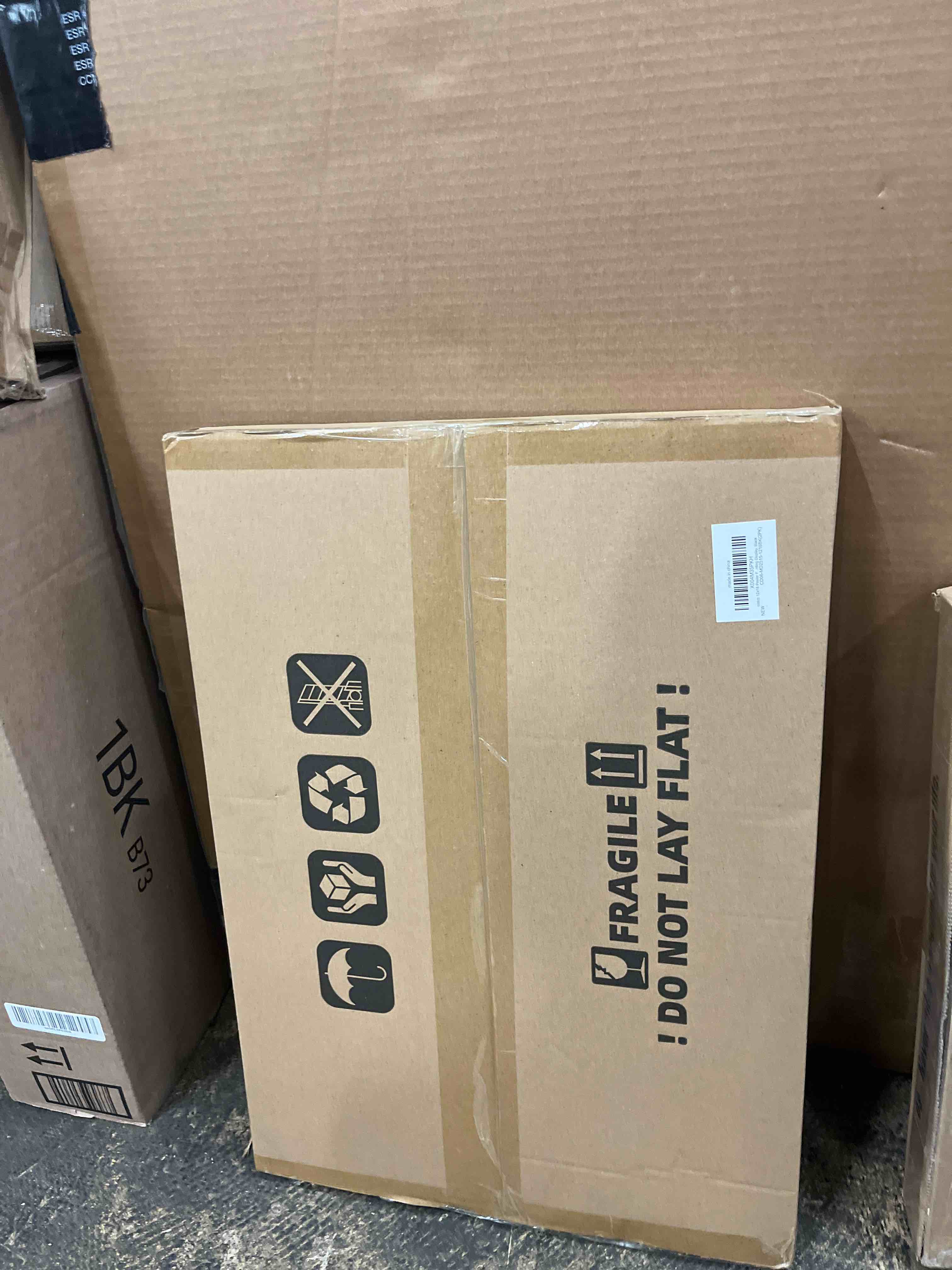 Condition photo showing New/Like New for 12x18 Picture Frame Set of 2, 12 x 18 Wood Poster Frames with Mat for 11x17, Wooden Photo Frames with Tempered Glass Cover for Wall Display,Black