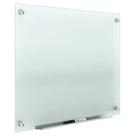 Quartet Whiteboard, Glass Dry Erase Board, Magnetic, 6' x 4', Infinity Frameless Mounting, White Surface, Accessory Tray, 1 Dry Erase Marker and 2 Glass Board Magnets (G7248W)