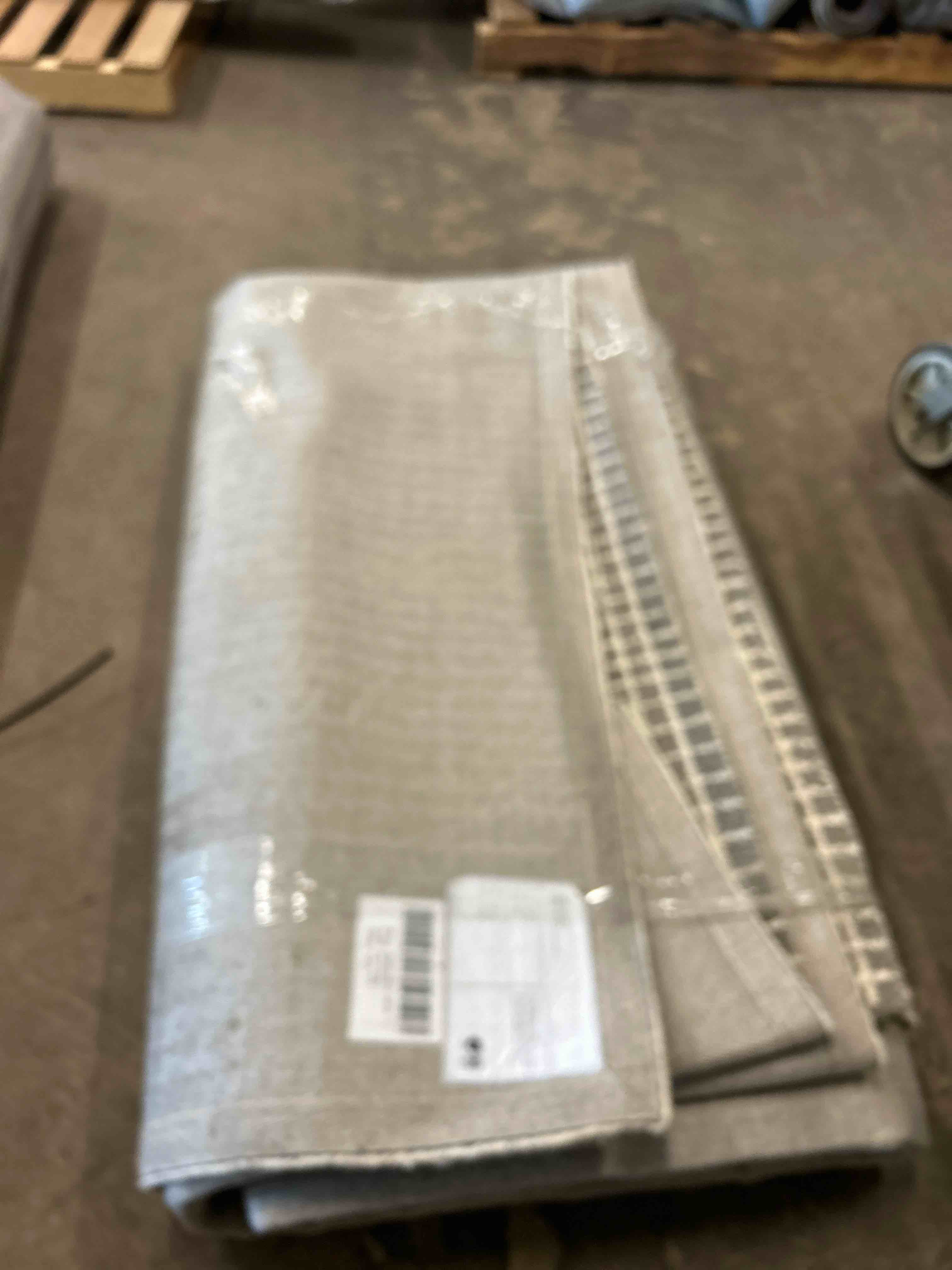 Condition photo showing New/Like New for Loloi Chris Loves Julia Polly Collection POL-05 Area Rug 7'-9" x 9'-9" Slate/Ivory Rectangular 0.38" Thick