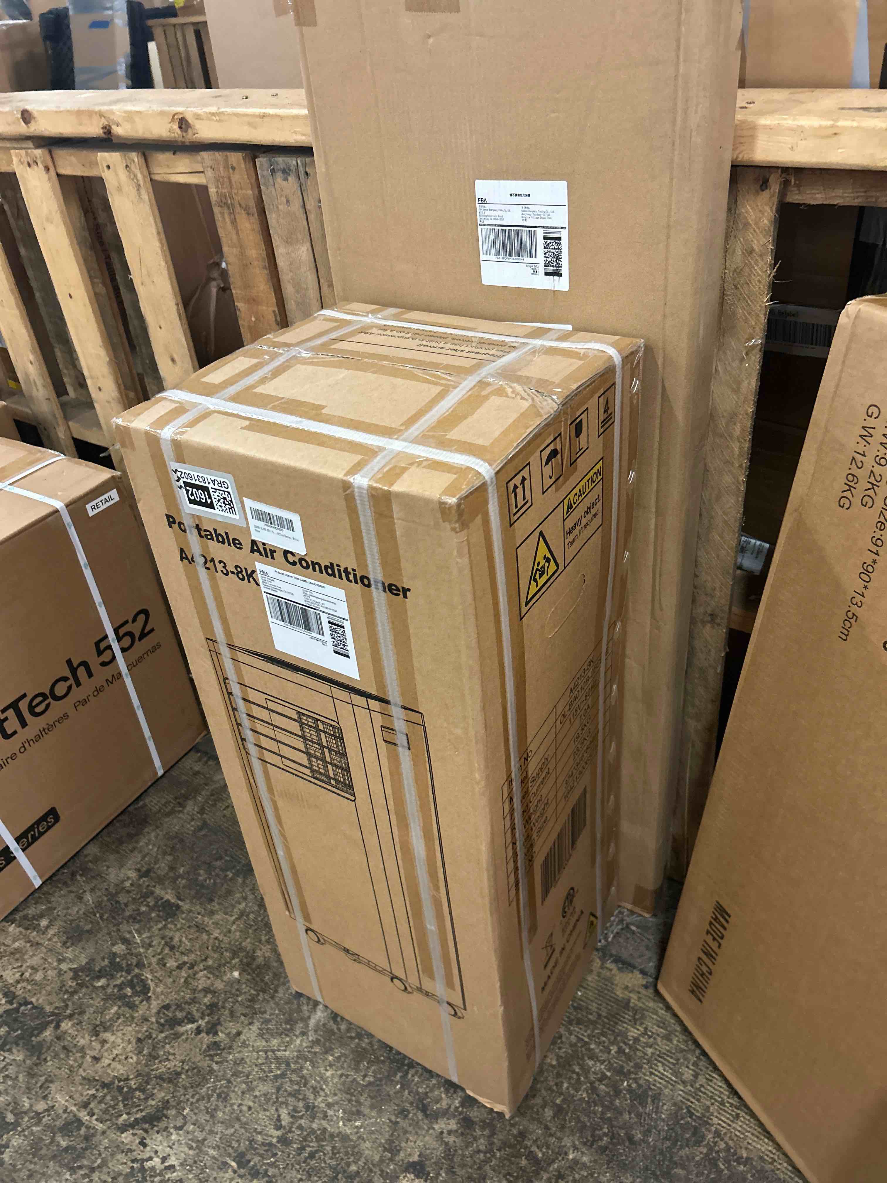 Condition photo showing New/Like New for zafro 8,000 btu portable air conditioners, 4 modes portable ac unit with fast cooling/energy efficient/remote/24hrs timer for bedroom/dorms/indoor rooms, white