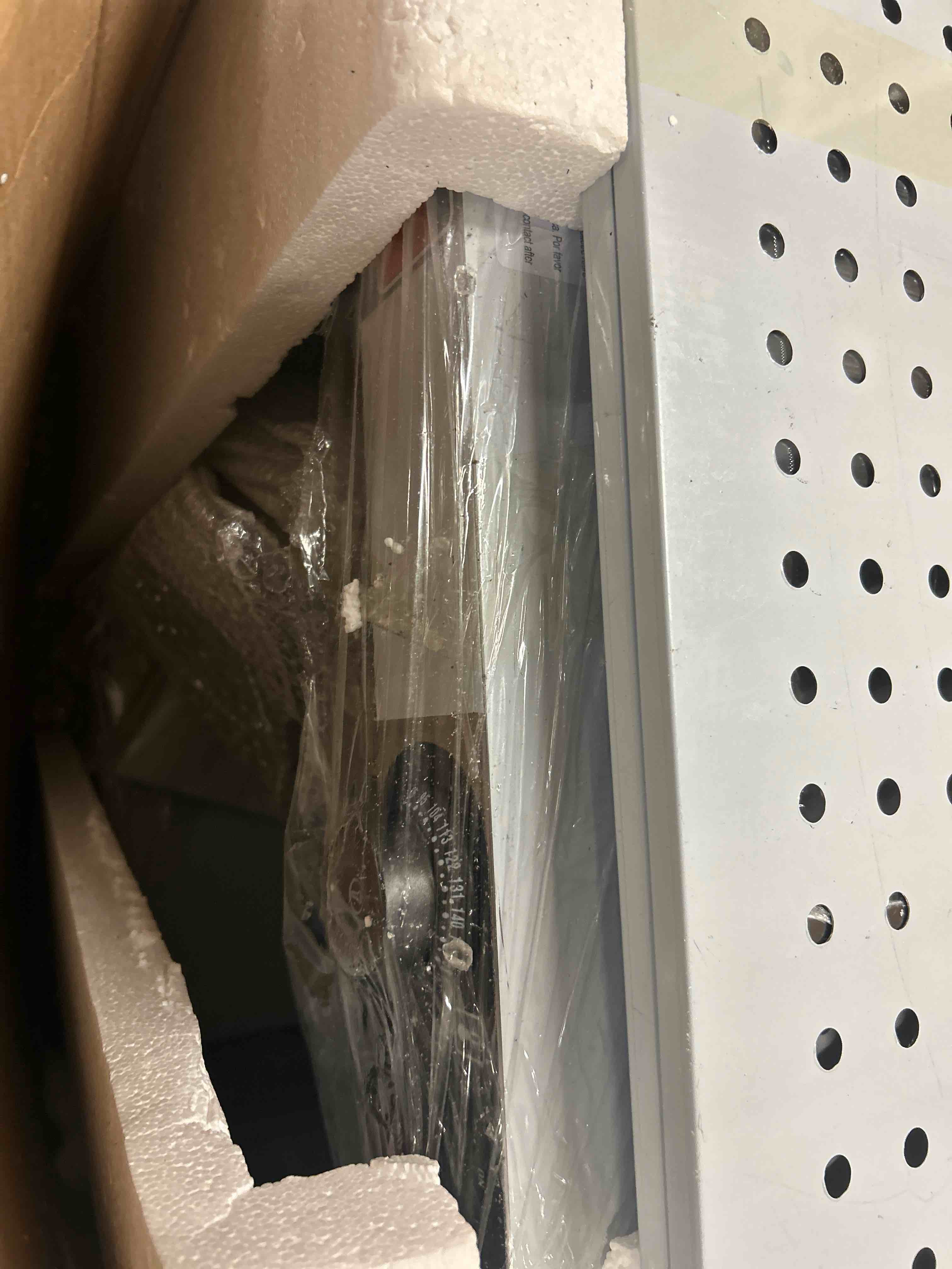 Condition photo showing As Is for vevor 3-tier commercial food warmer display, 800w food display warmer with light to enhance food display, 86?~185? temperature control, 90l large capacity for hamburger, pizza, bread, fried chicken