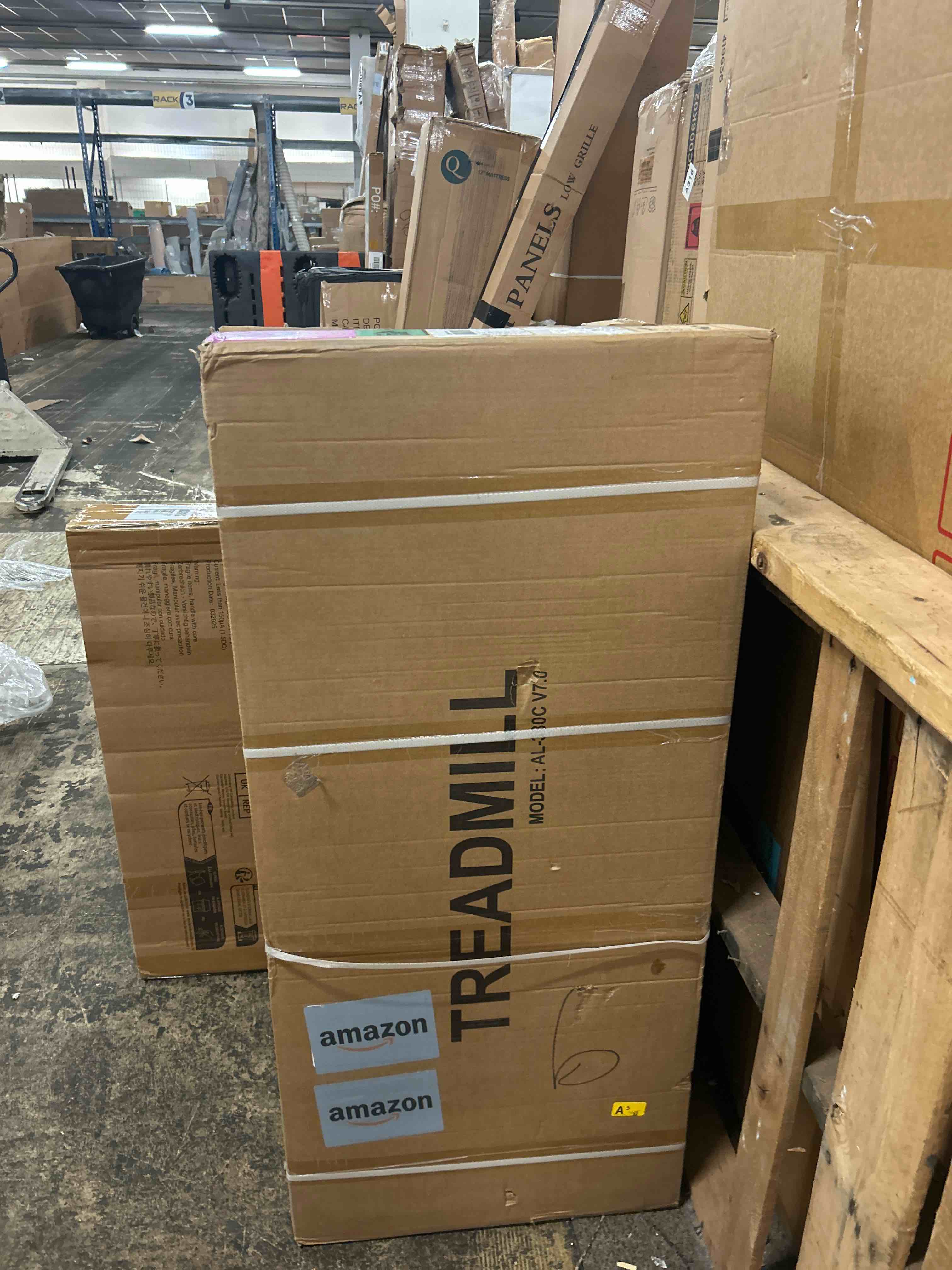Condition photo showing New/Like New for aorapulse portable foldable treadmills for home, small folding treadmill for home office with 300 lbs capacity, walking running exercise electric compact treadmill with led display