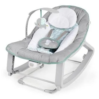 ingenuity keep cozy 3-in-1 grow with me baby bouncer, rocker & toddler seat - weaver