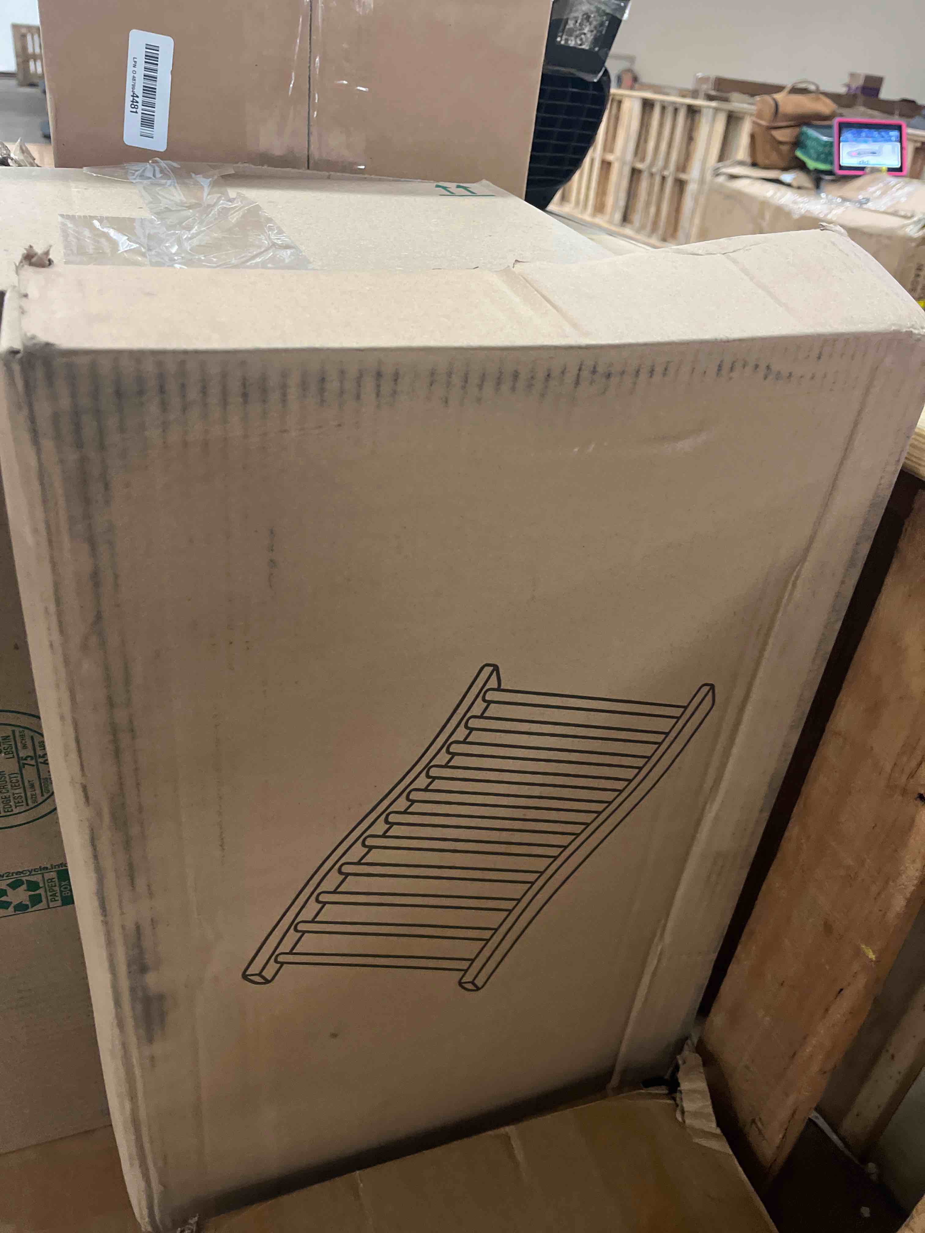 Condition photo showing New/Like New for sauna backrest - handmade from canadian red cedar wood - ergonomic s-shape back support & non-slip pads