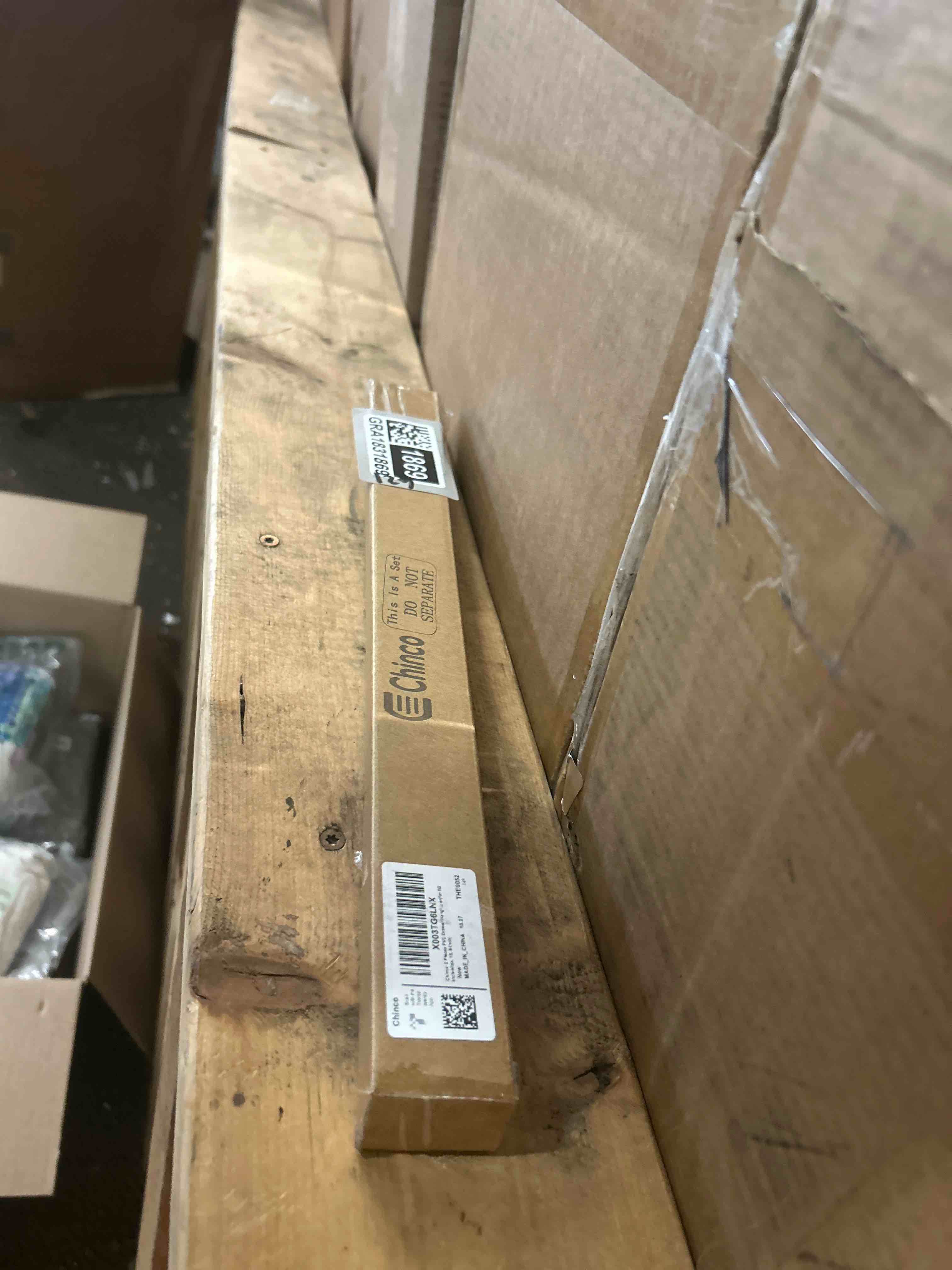 Condition photo showing New/Like New for chinco 2 pieces pvc drawer hanging file rails black cabinet rails for hanging 1/2 drawer sides letter size file storage folder organizer(for 1/2 inch-wide, 15. 8 inch)