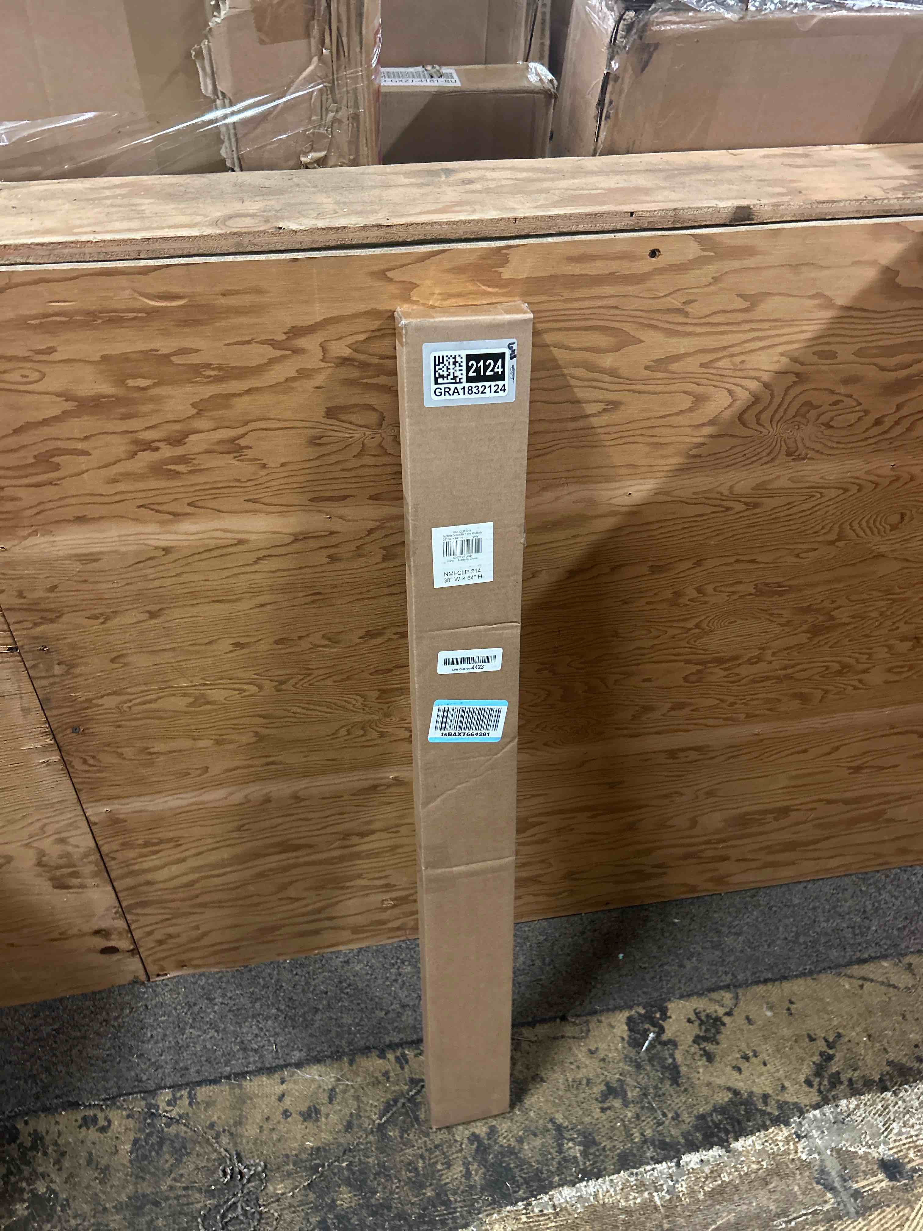 Condition photo showing New/Like New for lazblinds no tools no drill 1" vinyl mini blinds, cordless blinds for windows, light filtering horizontal window blinds & shades, 38" w x 64" h, grey