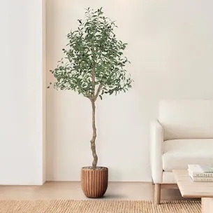 anting artificial olive tree 6ft faux olive branches and fruits with pot for home decor indoor gift