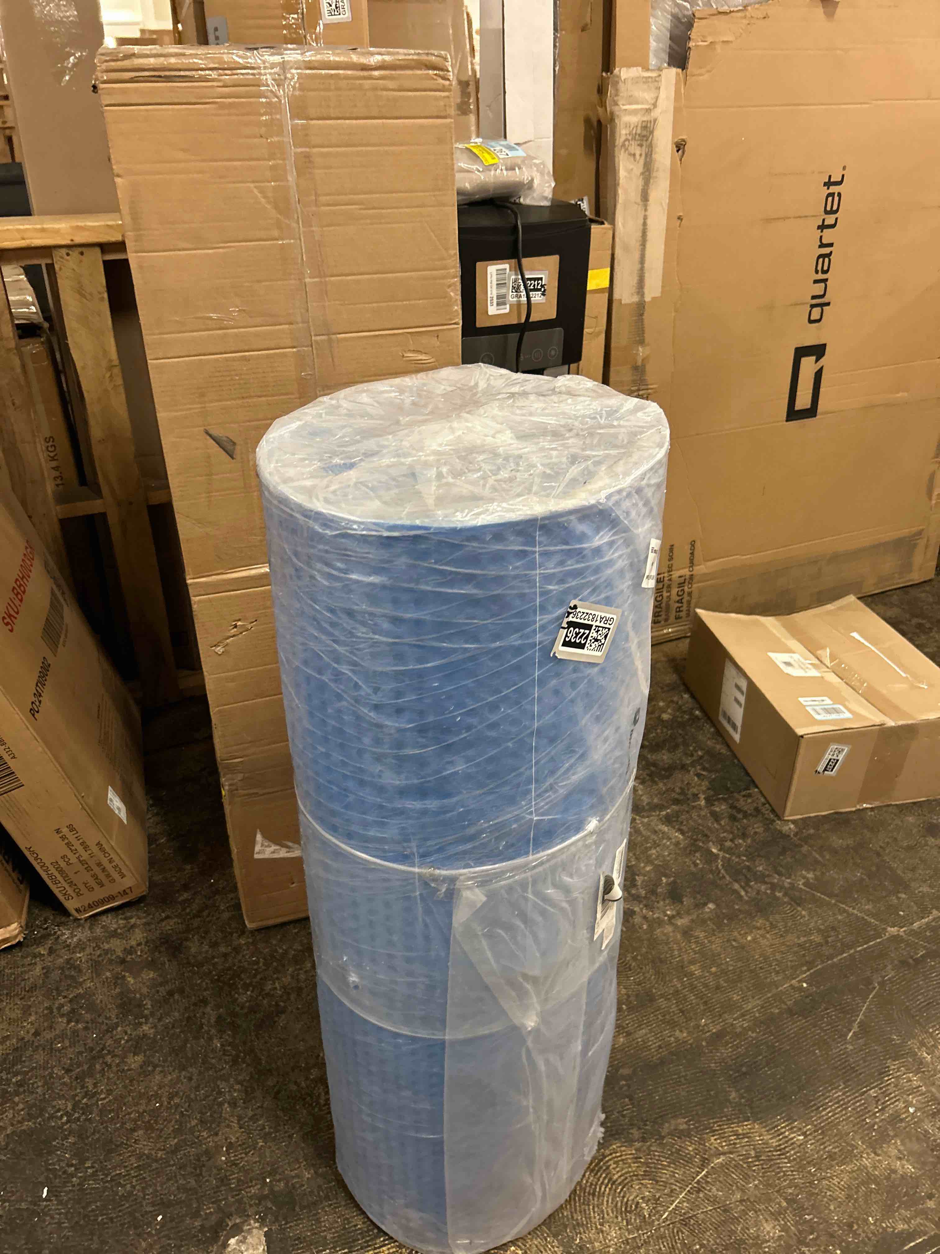Condition photo showing New/Like New for 323 sqft uncoupling membrane for tile 1/8''(3mm) thick waterproofing membrane crack prevention anti fracture flooring underlayment for bathroom shower kitchen basement
