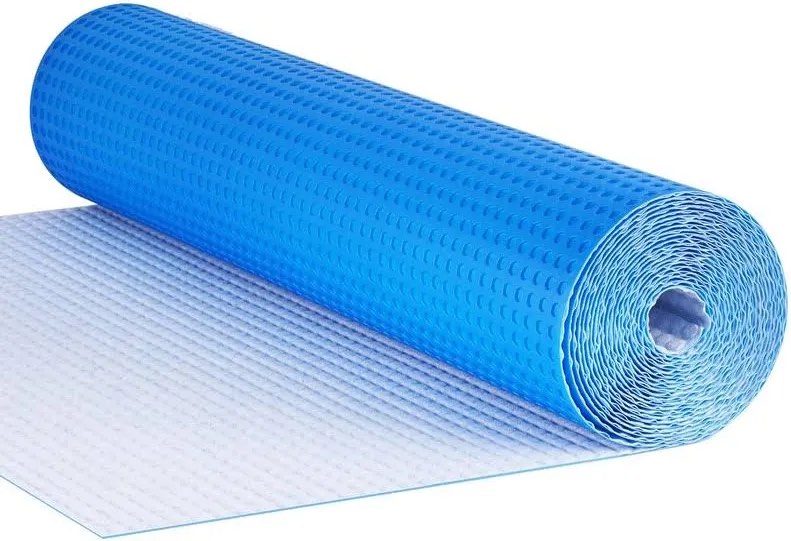 323 sqft uncoupling membrane for tile 1/8''(3mm) thick waterproofing membrane crack prevention anti fracture flooring underlayment for bathroom shower kitchen basement