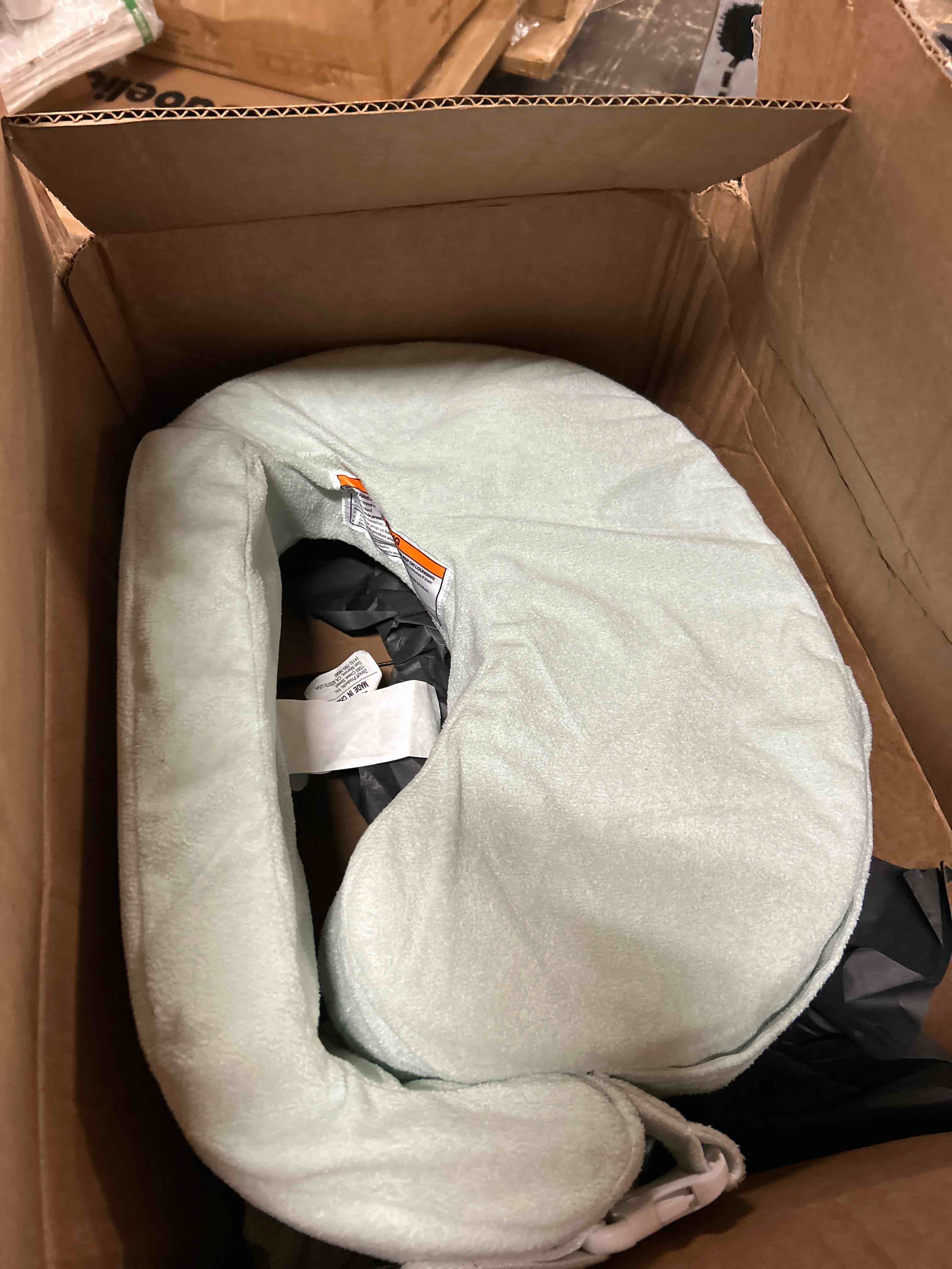 Condition photo showing New/Like New for my brest friend super deluxe nursing pillow - enhanced comfort & ergonomic breastfeeding pillow for ultimate support for mom & baby - adjustable and with handy side pocket, platinum
