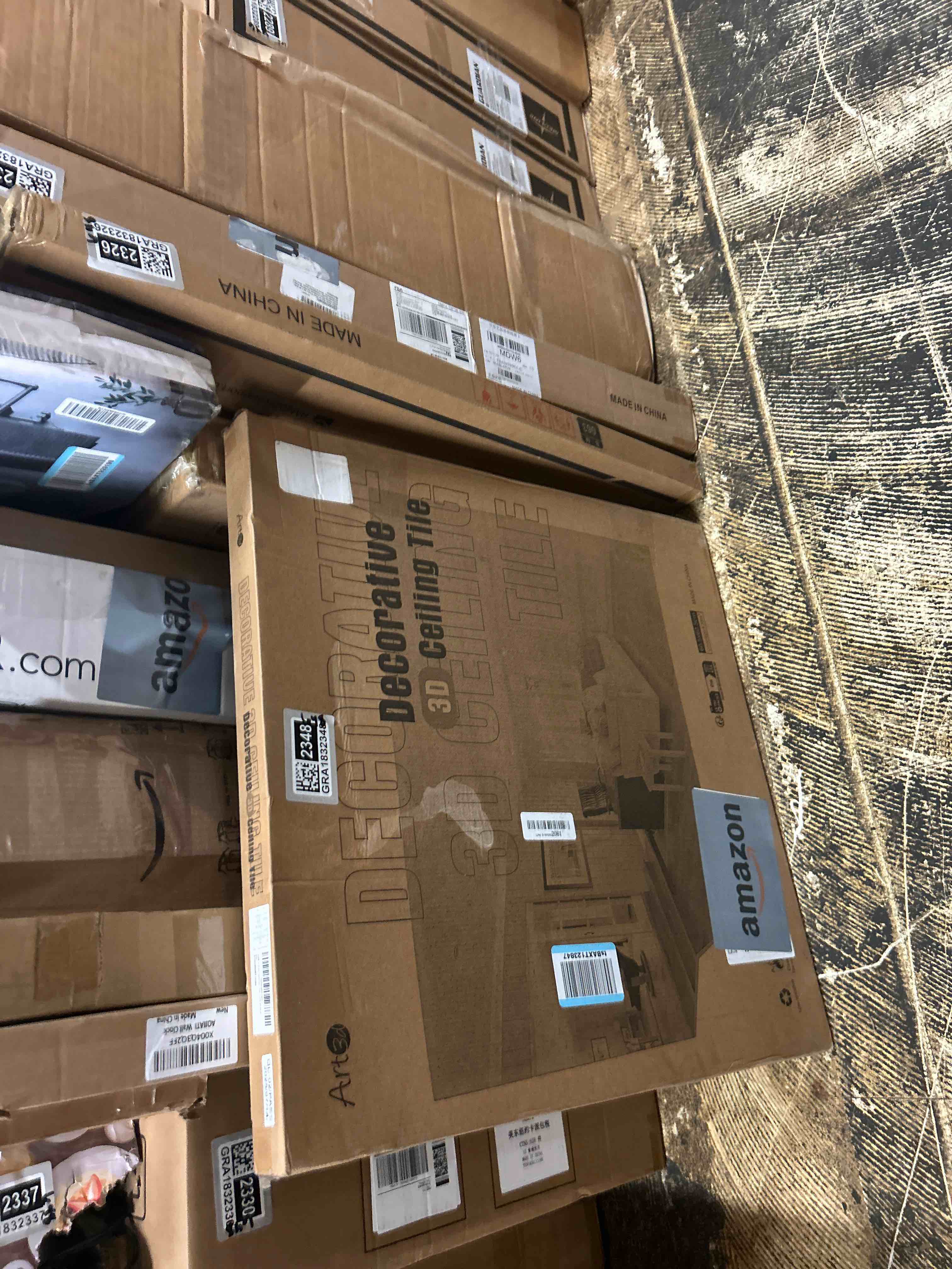 Condition photo showing New/Like New for art3d 12-pack lightweight drop ceiling tiles for suspended grid, 2x2 ft ceiling panels in white, cover 48 sq.ft