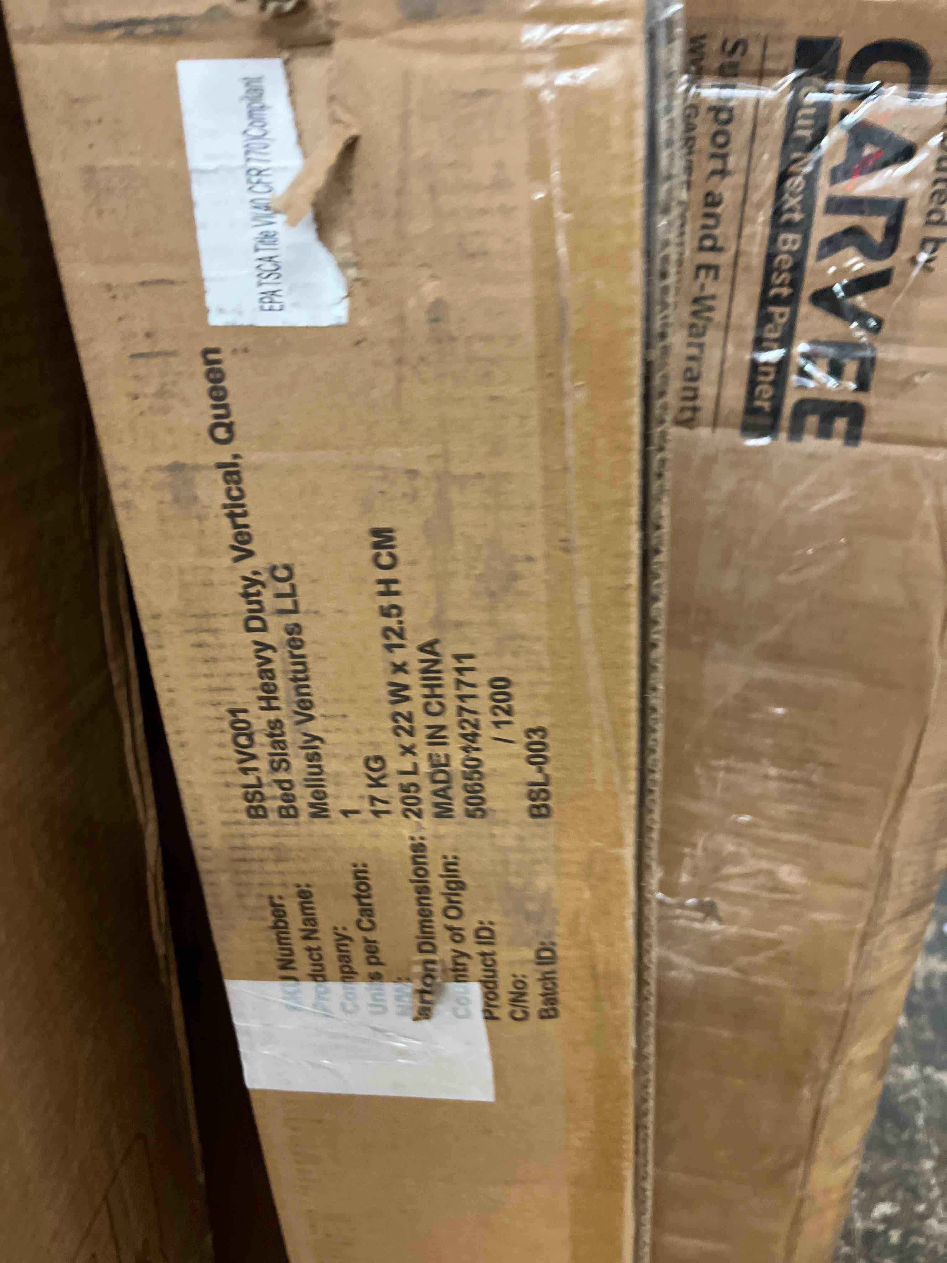Condition photo showing New/Like New for meliusly slatsure queen size bunkie board - heavy duty vertical bed slats & foldable wooden support board for sagging mattress or platform bed frame, box spring alternative and replacement