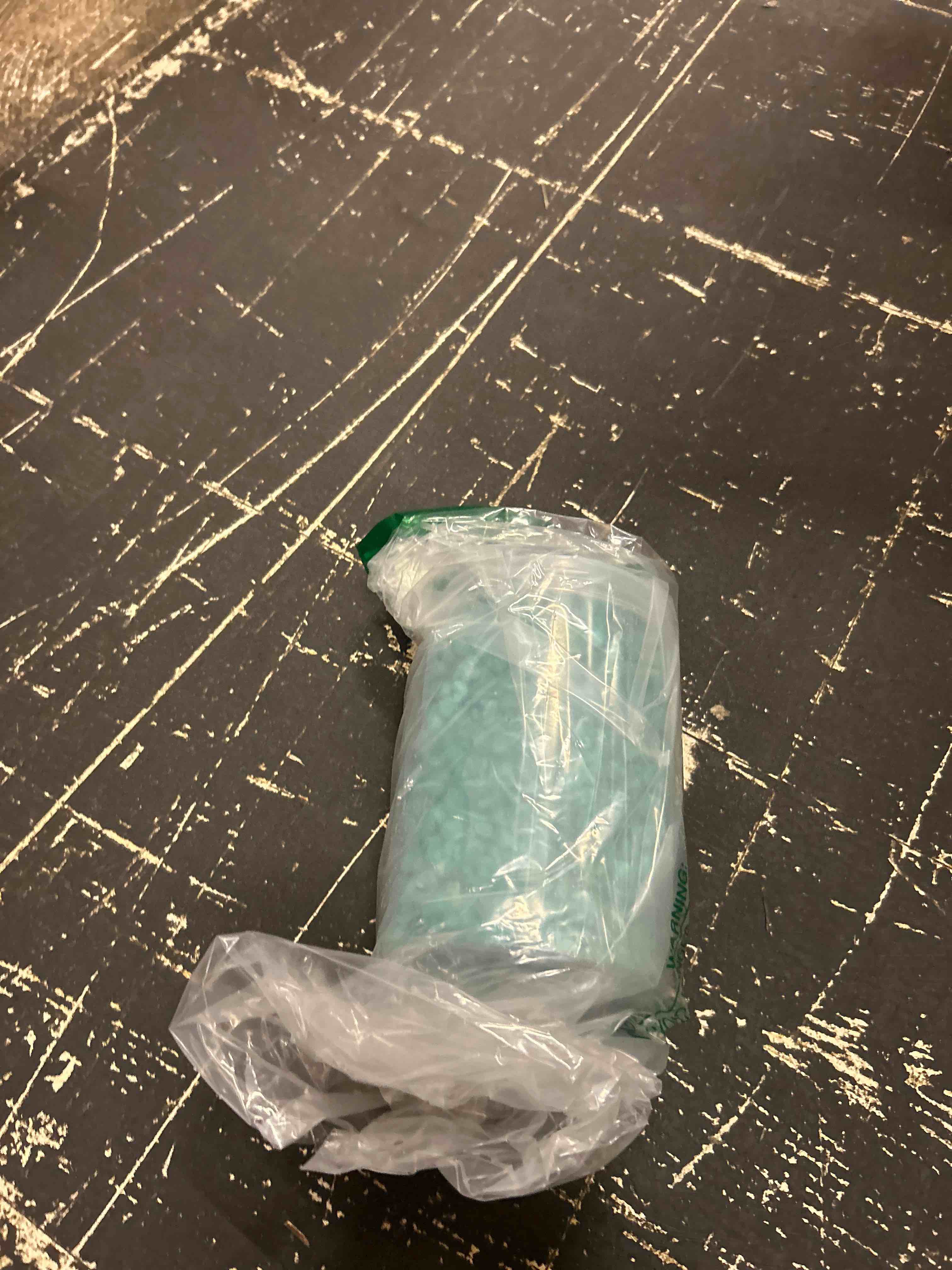Condition photo showing New/Like New for tumbled chips stones green turquoise crushed crystal quartz 3 lb, polished natural aquarium gravel rocks gemstone pebbles for fish tank, vase fillers, succulent plants decor