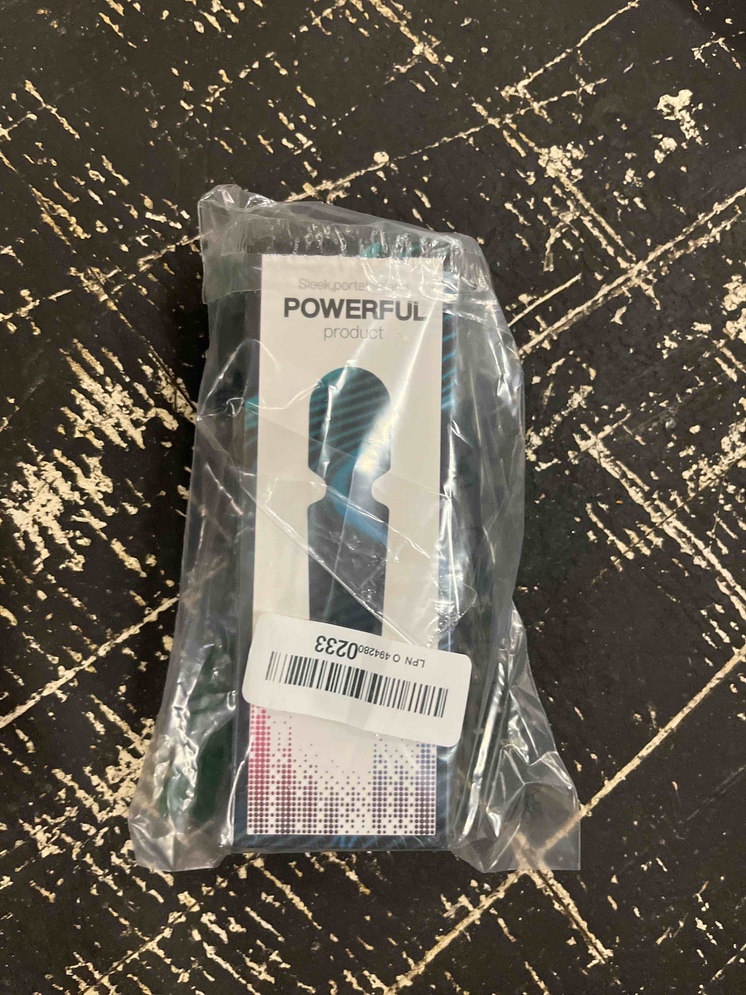 Condition photo showing New/Like New for personal mini quiet massager 20 vibration wand modes 8 intensity, portable handheld massage for neck shoulder back, deep tissue relief, cordless & travel-friendly (black)