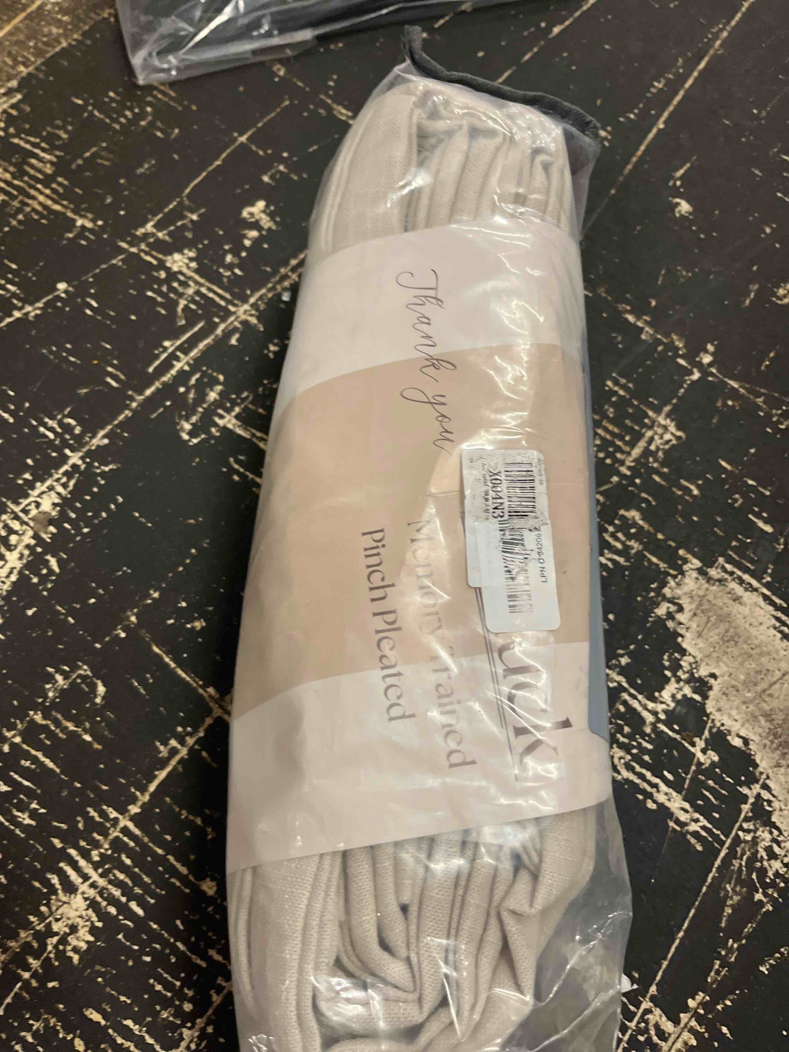 Condition photo showing Good Condition for memory trained pinch pleated curtains 96 inches long, viral linen pinch pleat sheer curtains with ring hooks&clips for track system living room, natural light filtering privacy curtain 2 panel set