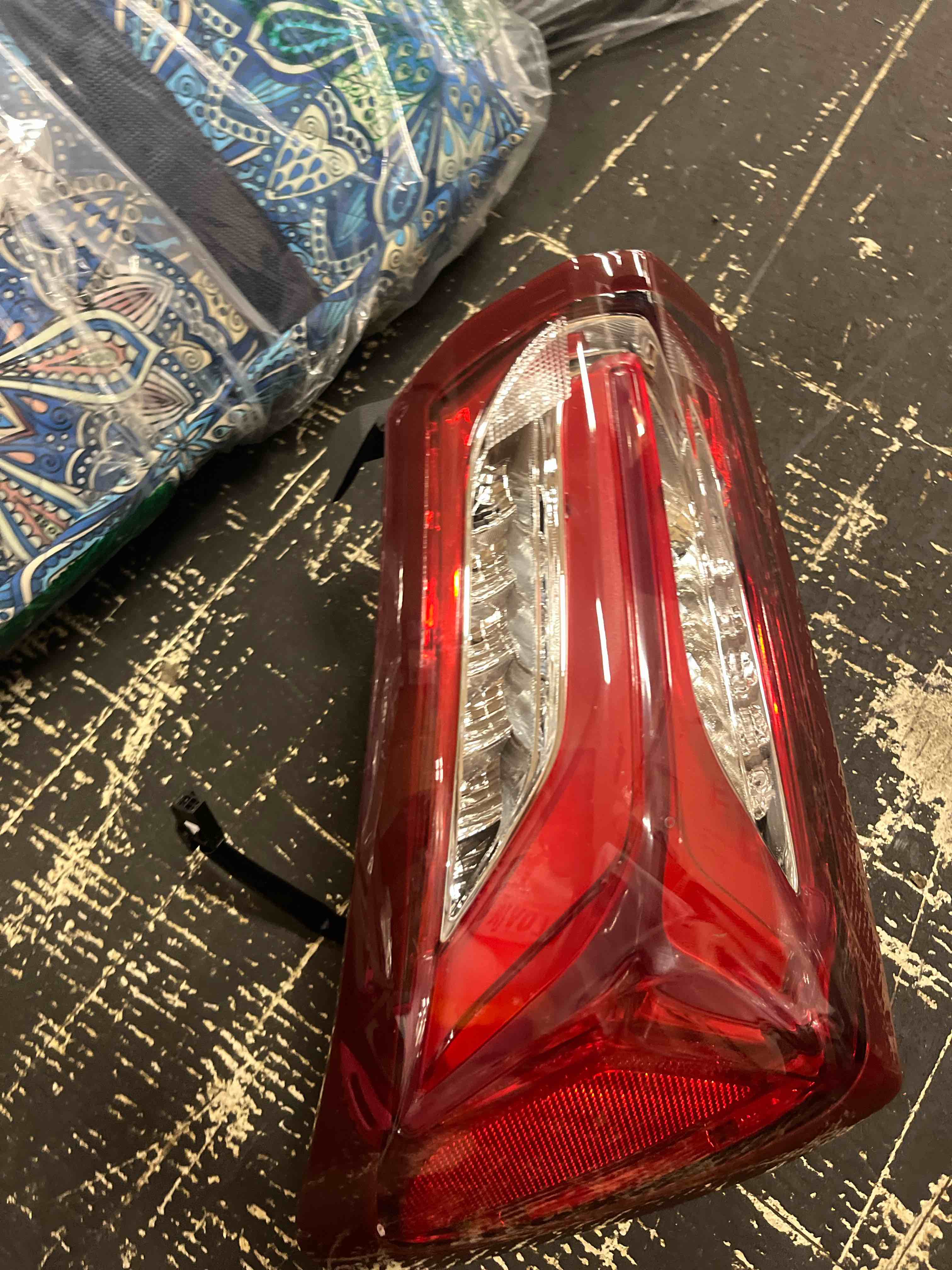 Condition photo showing New/Like New for dotocm led tail light assembly fit chevy malibu 2019 2020 2021 2022 outer rh passenger side rear brake lamp, red clear lens chrome houning 84595943 luces traseras faros traseros