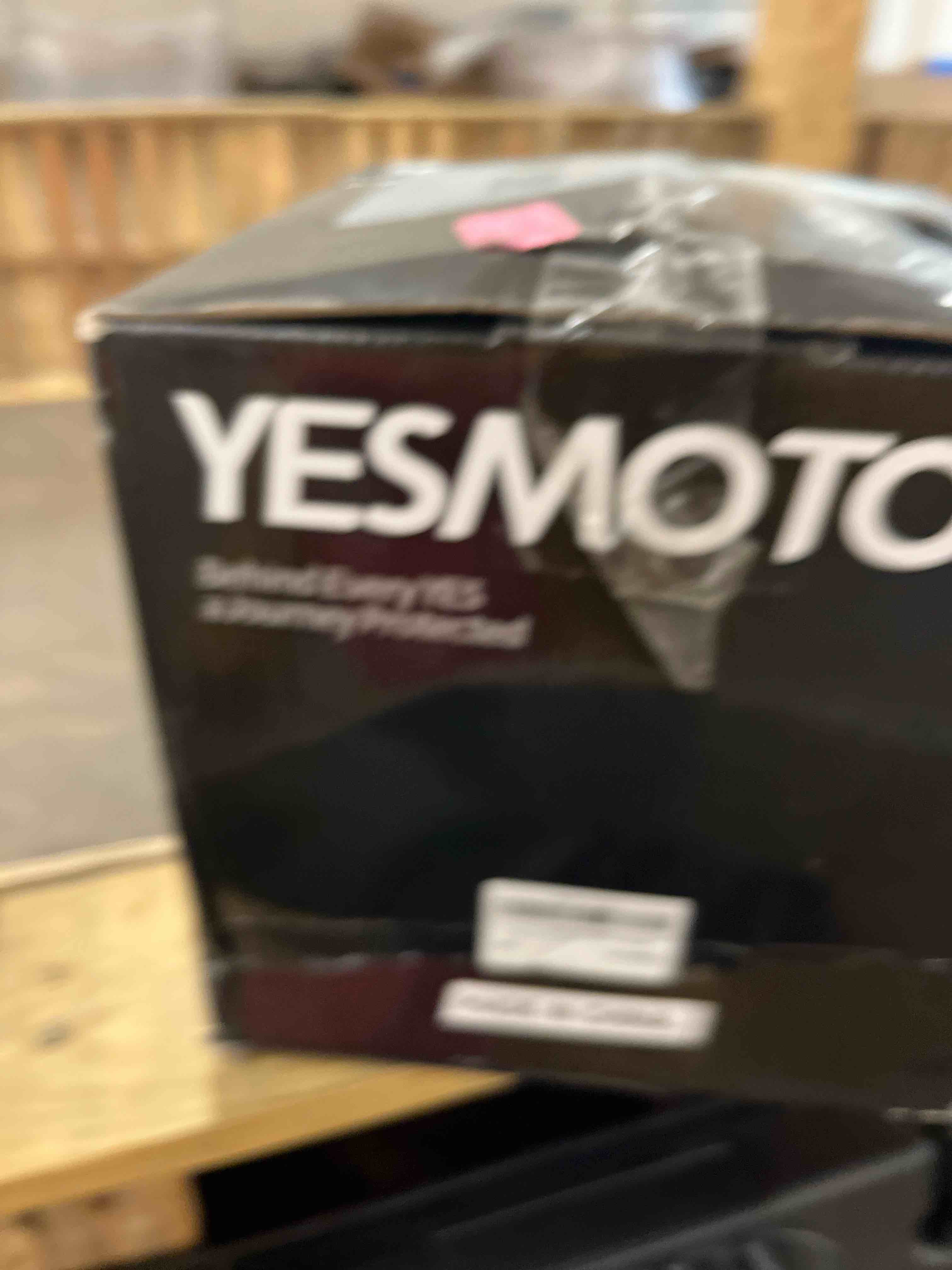 Condition photo showing New/Like New for yesmotor 3/4 open face retro motorcycle helmet vintage helmet for motorbike casco, moped, cruiser, bobber, and chopper - dot approved(light black , m)